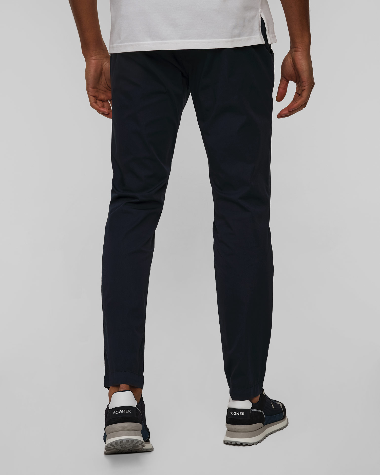 Pantalon bleu marine pour hommes Alberto Jump-Light Cotton