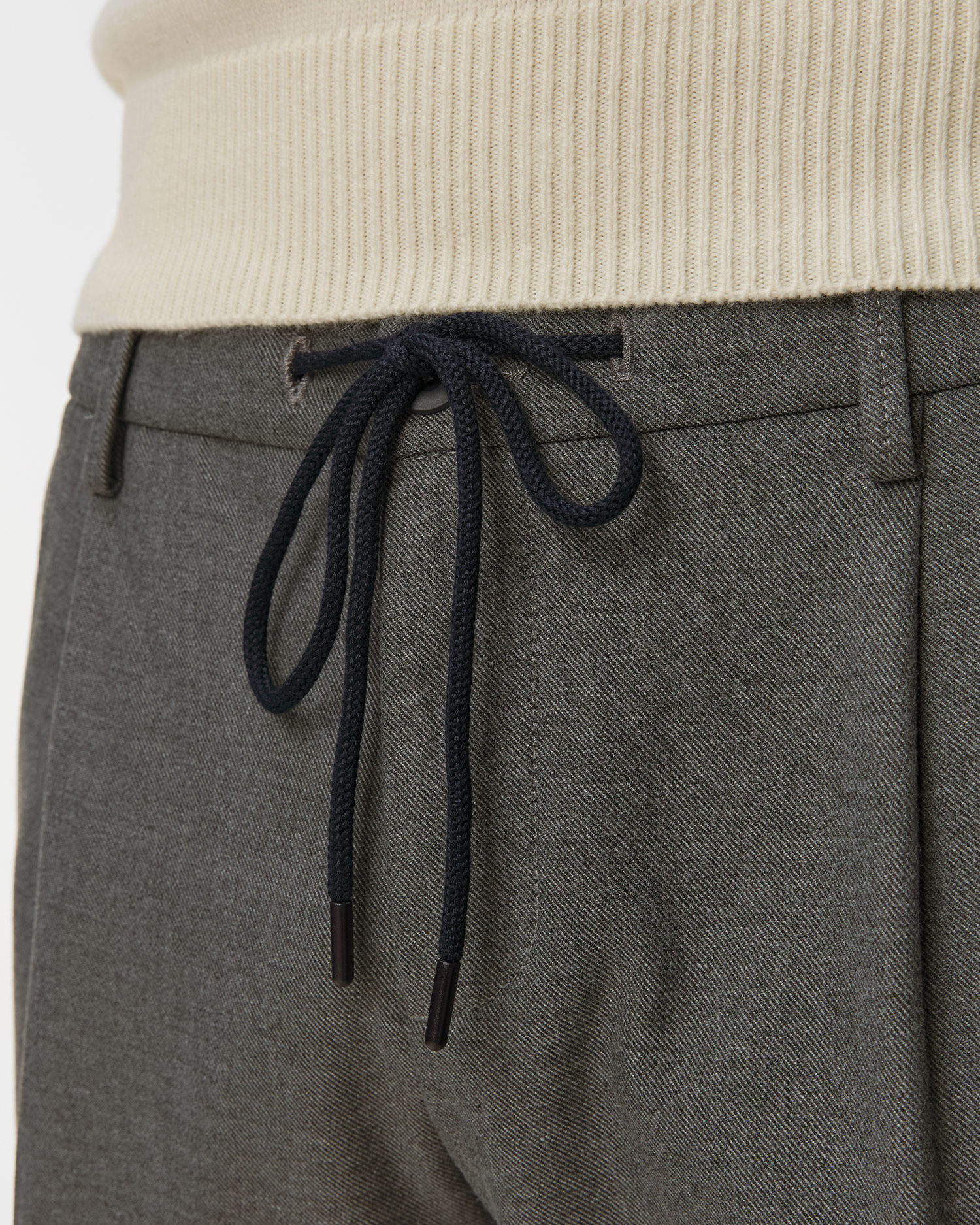 Men's grey trousers Alberto Barista Flannel Look