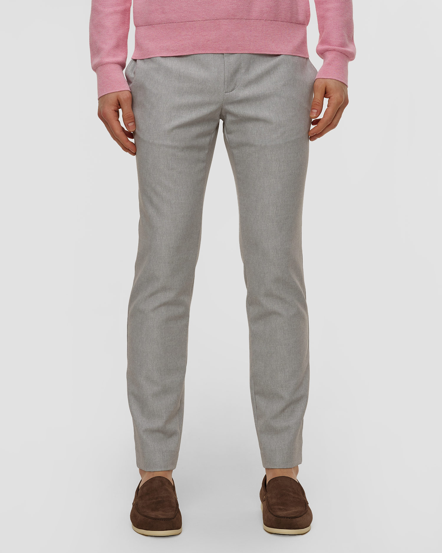 Šedé pánské kalhoty Alberto Rob - Super Stretch