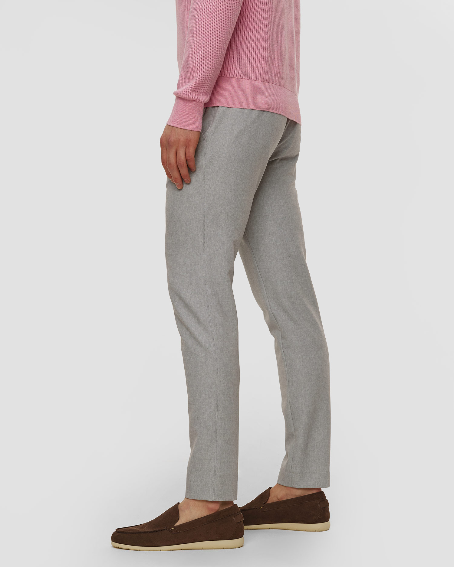 Šedé pánské kalhoty Alberto Rob - Super Stretch