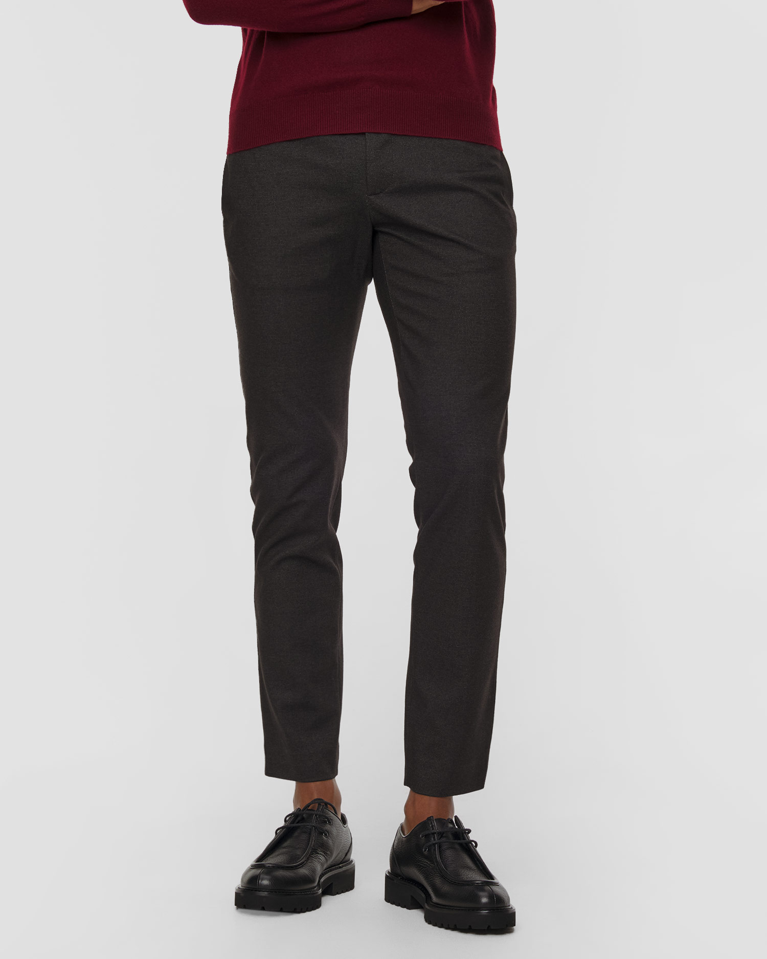Pantaloni chino pentru bărbați Alberto Rob - New Jersey, Culoare/Model: Brązowy