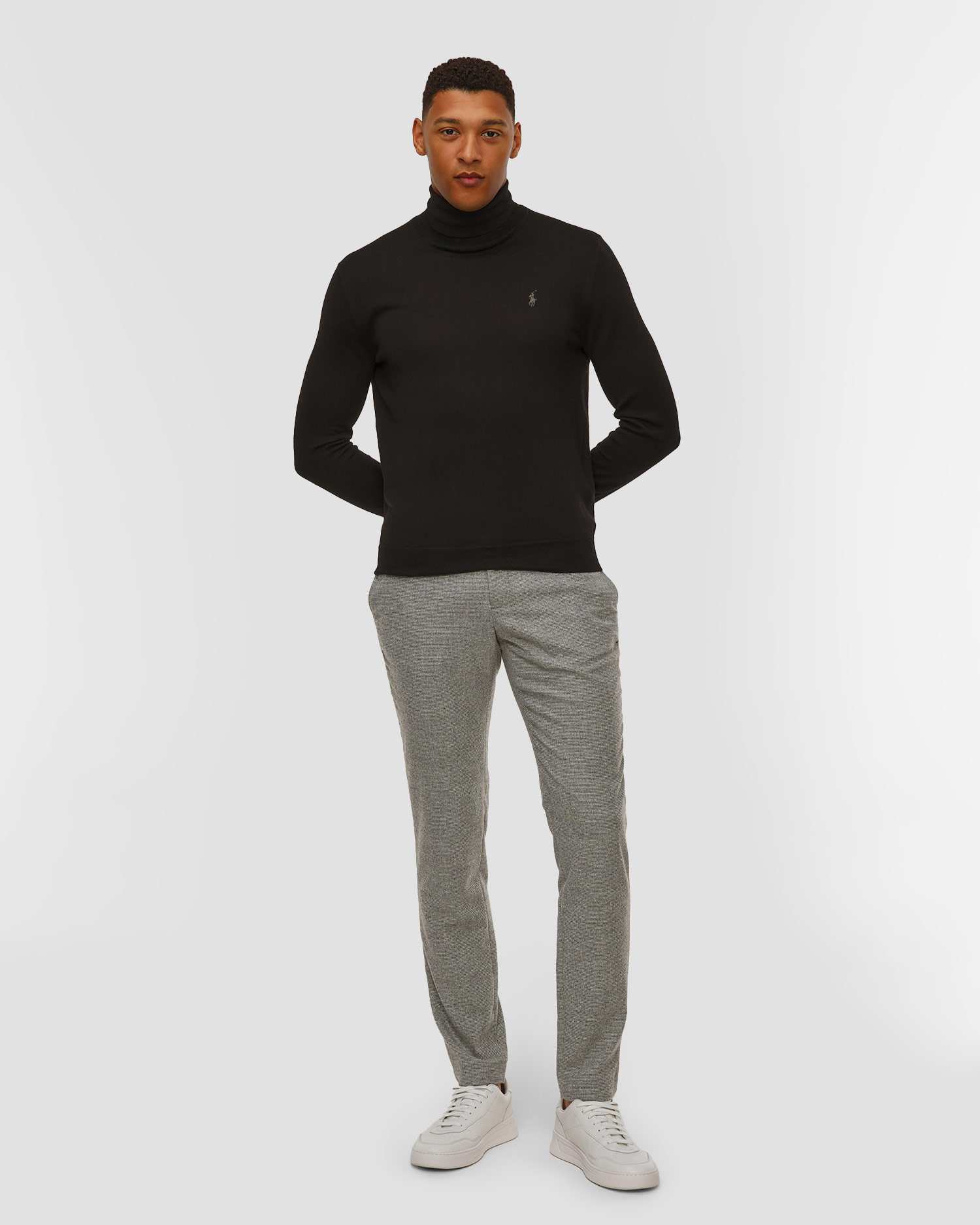 Pantalon avec laine gris pour hommes Alberto TED