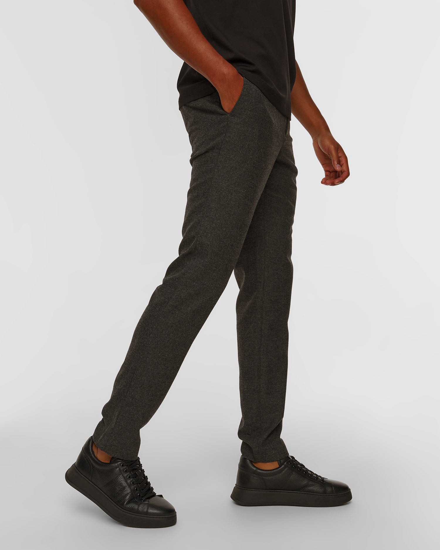 Pánske sivé vlnené nohavice Alberto Rob