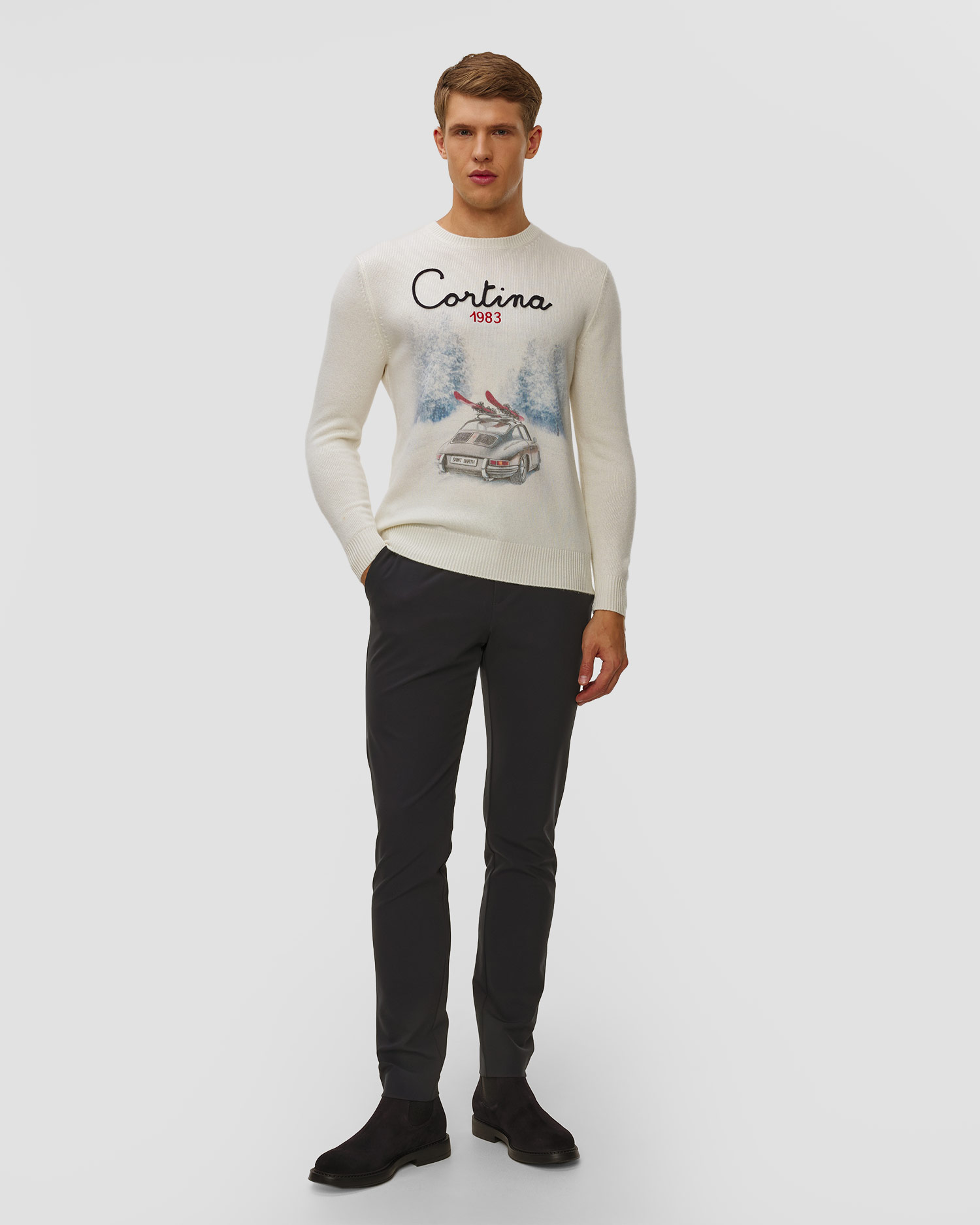 Men's navy blue ski trousers Alberto MOVE - Performance