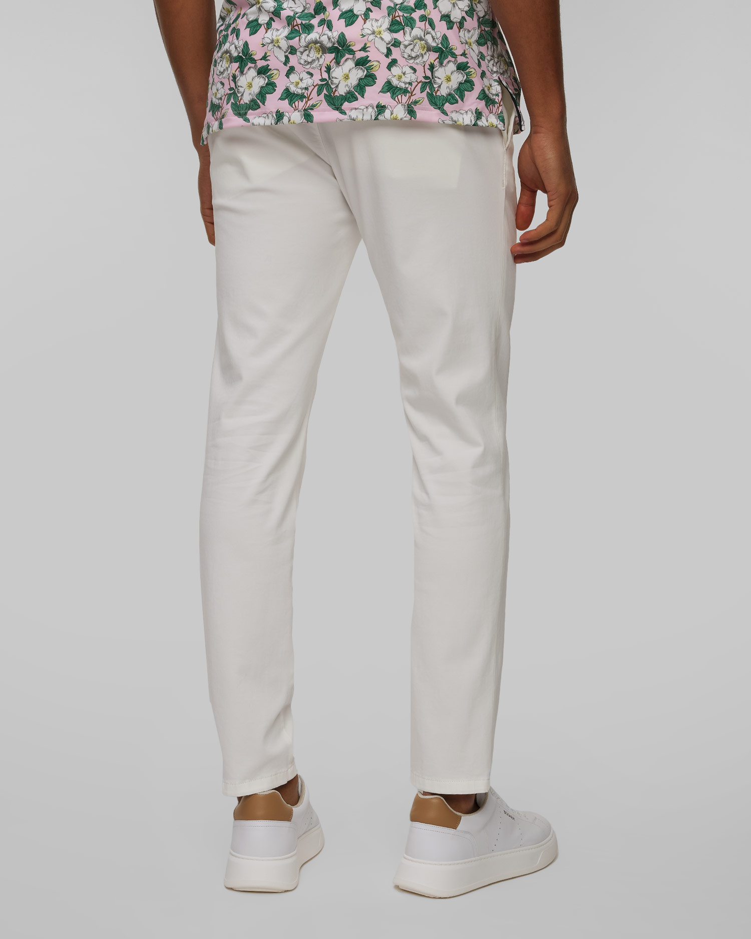 Men's white trousers Alberto Rob-O
