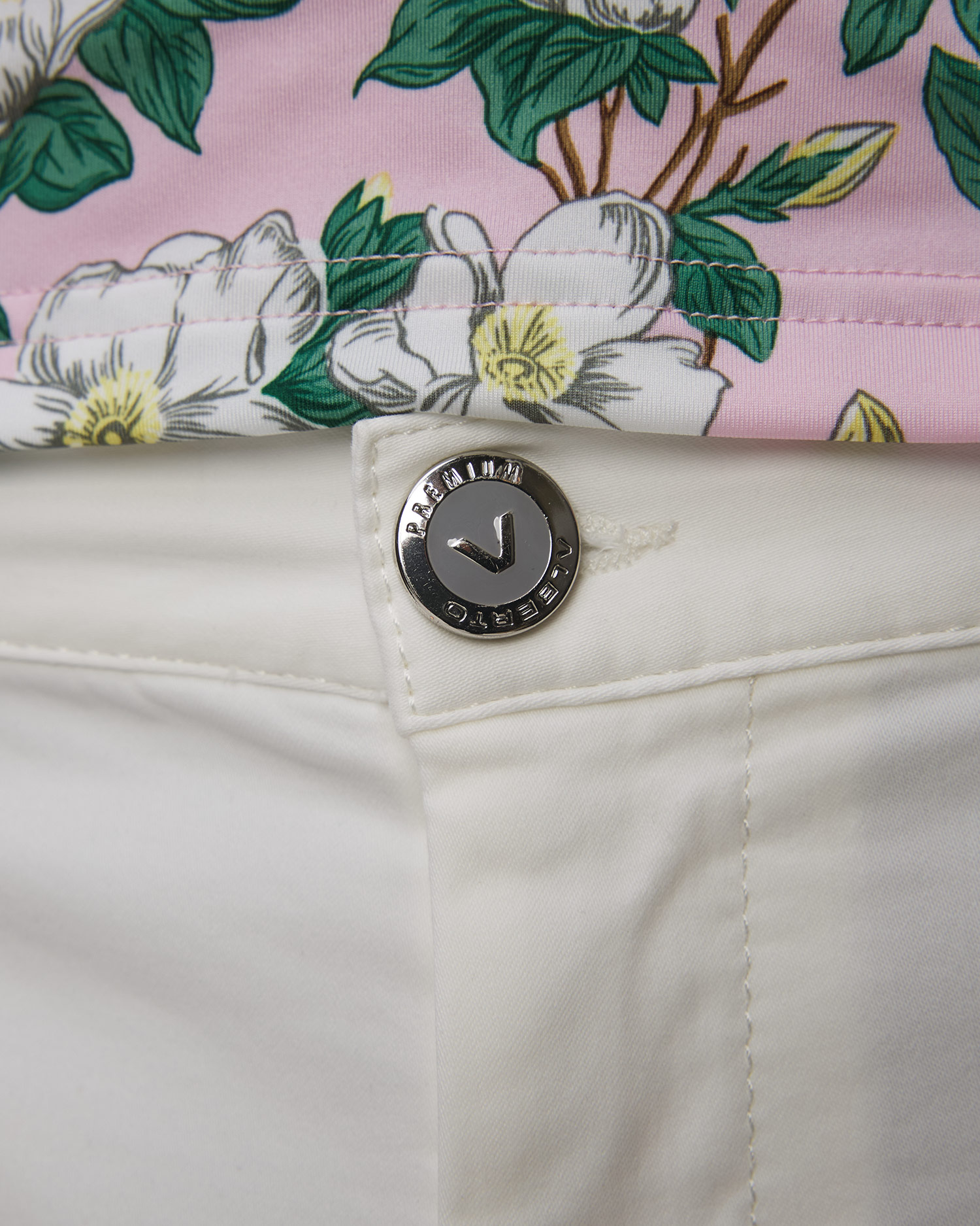 Pantalon blanc pour hommes Alberto Rob-O