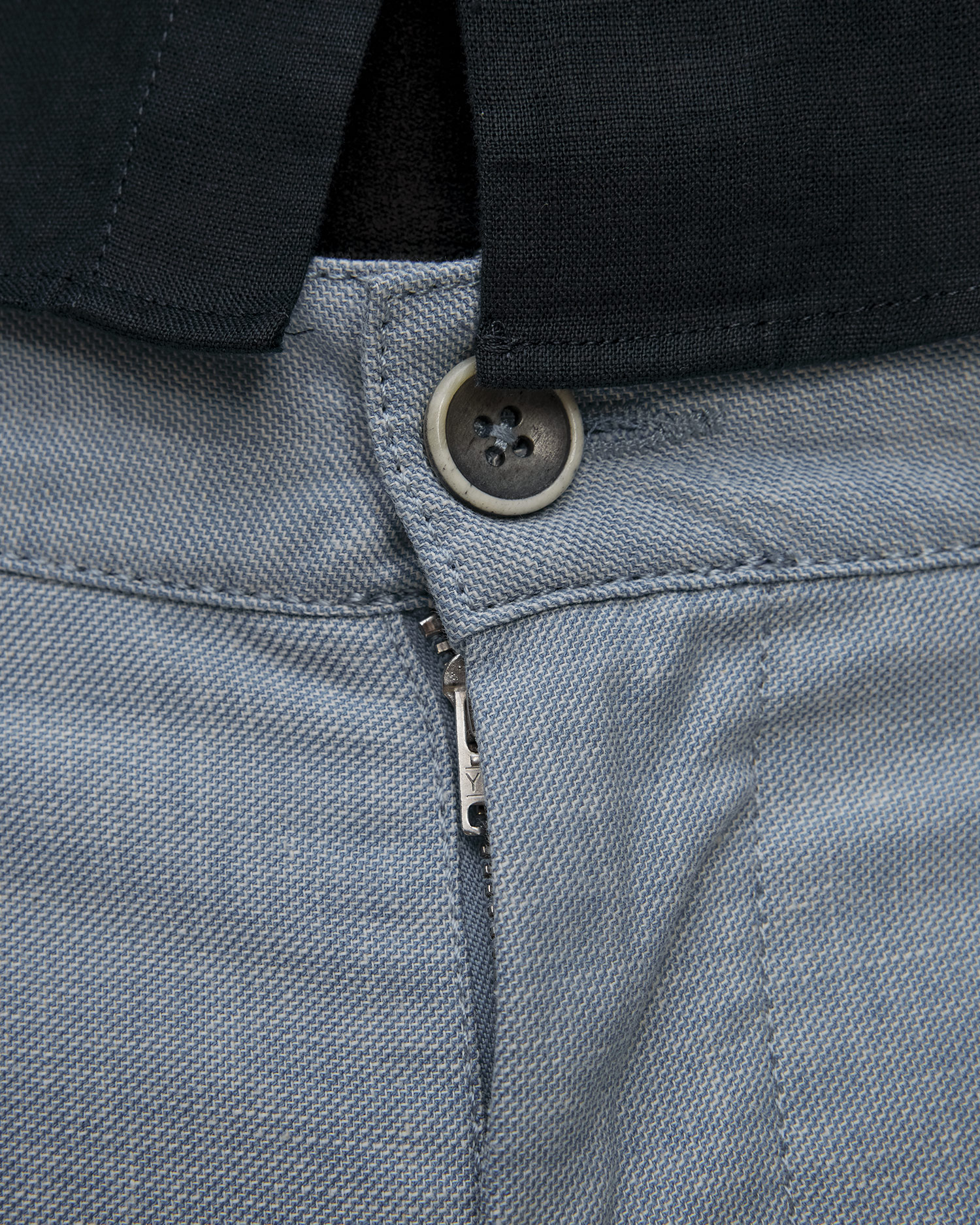 Pantaloni albaștri pentru bărbați cu in Alberto Lou-J - Luxury Linen