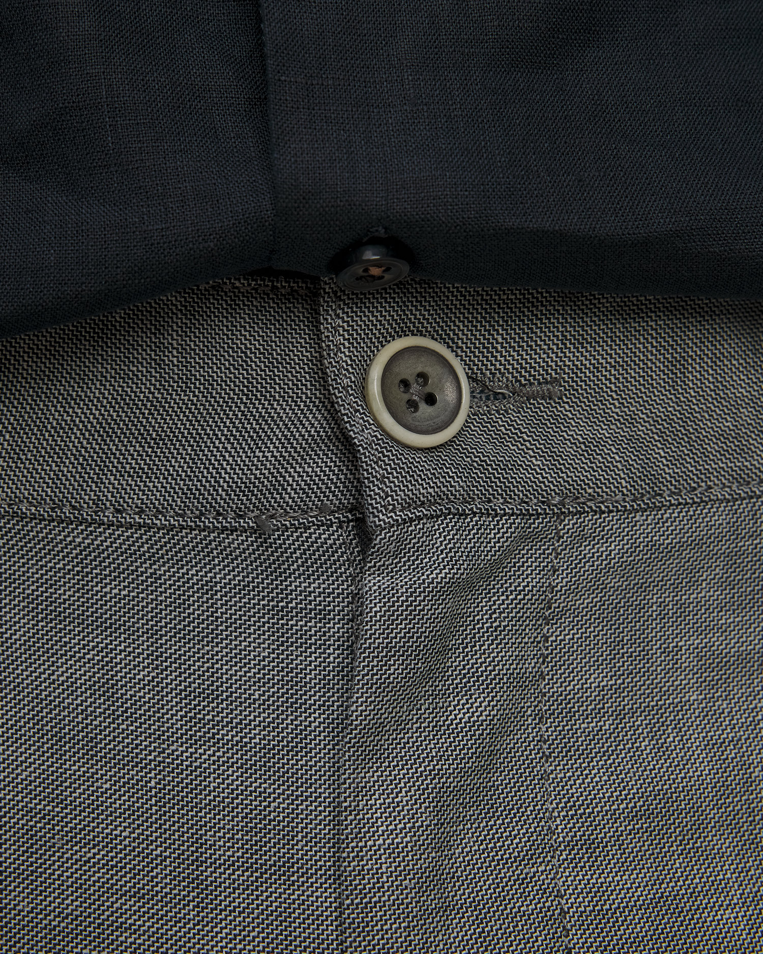 Pantaloni gri pentru bărbați cu in Alberto Lou-J - Luxury Linen