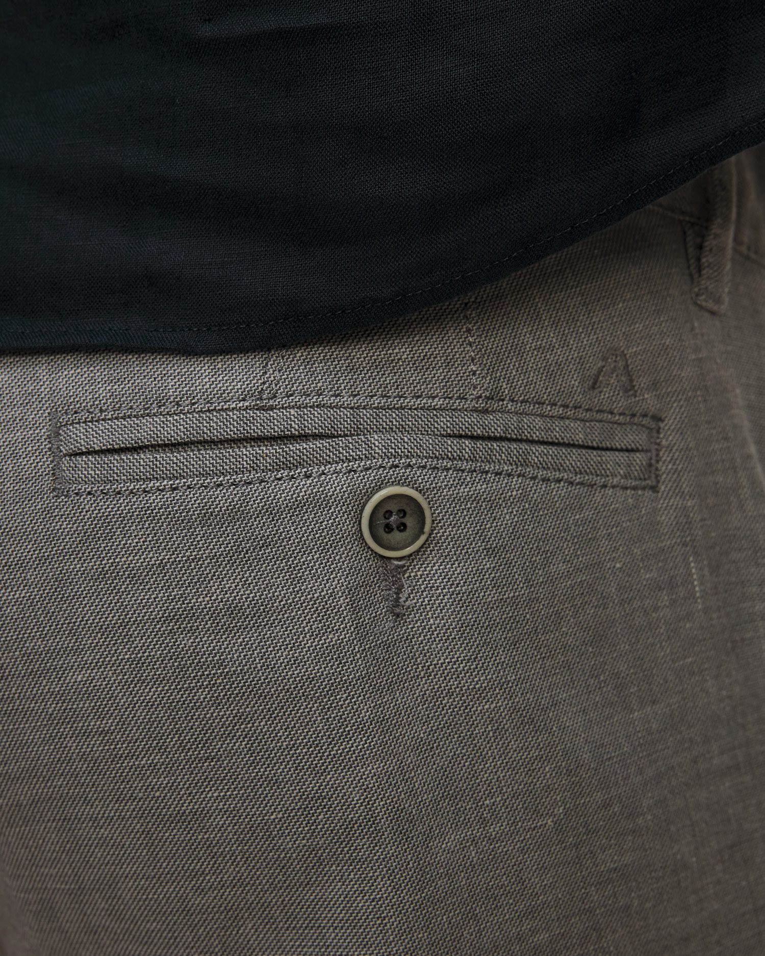 Pantaloni gri deschis pentru bărbați cu in Alberto Lou-J - Luxury Linen