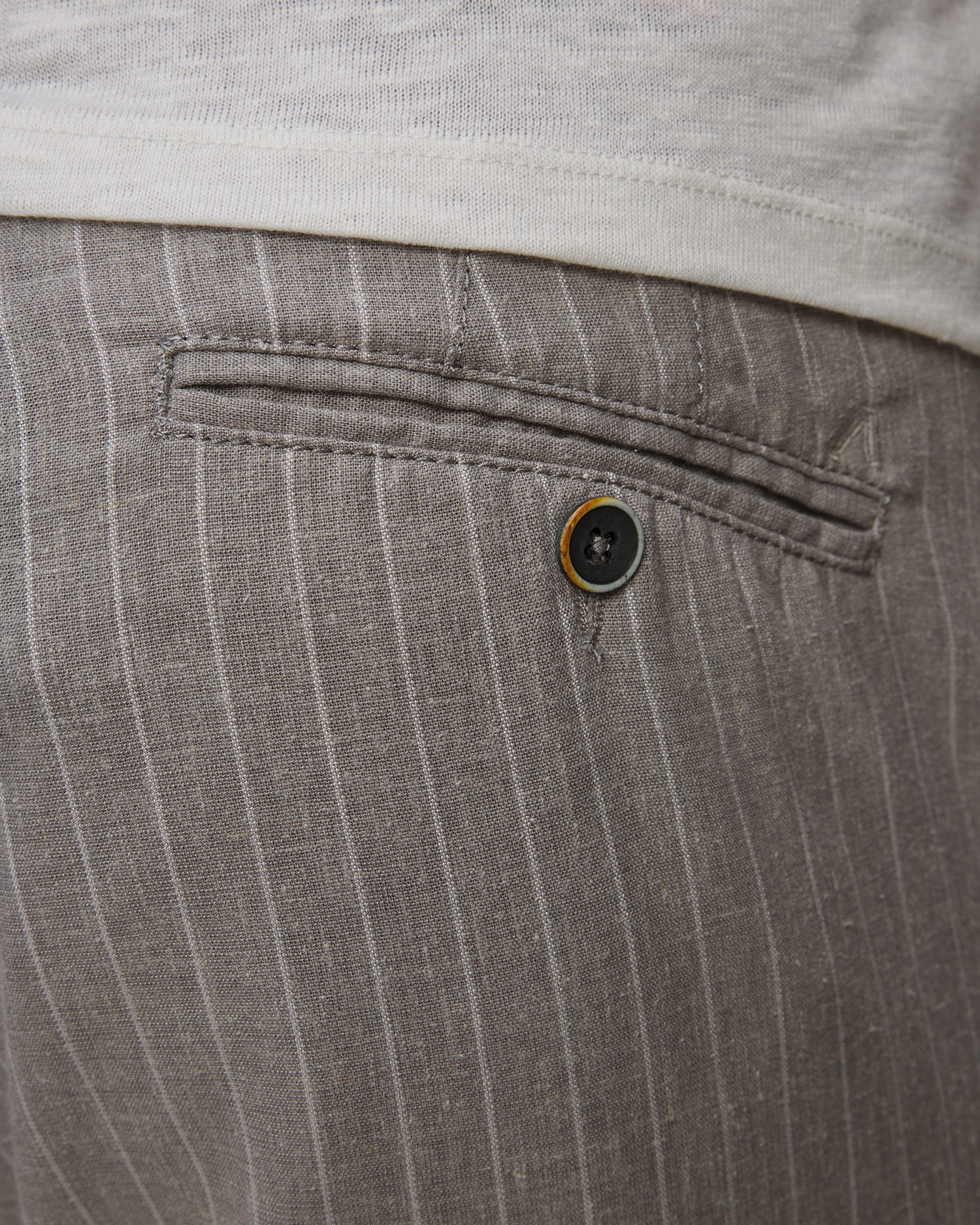 Pantaloni din in pentru bărbați Alberto Lou-J - Linen Stripe