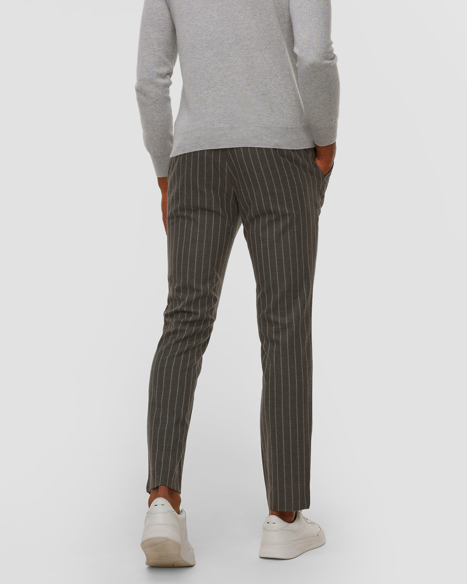 Pantalon pour hommes Alberto LOU-J-GU - Flannel Stripe