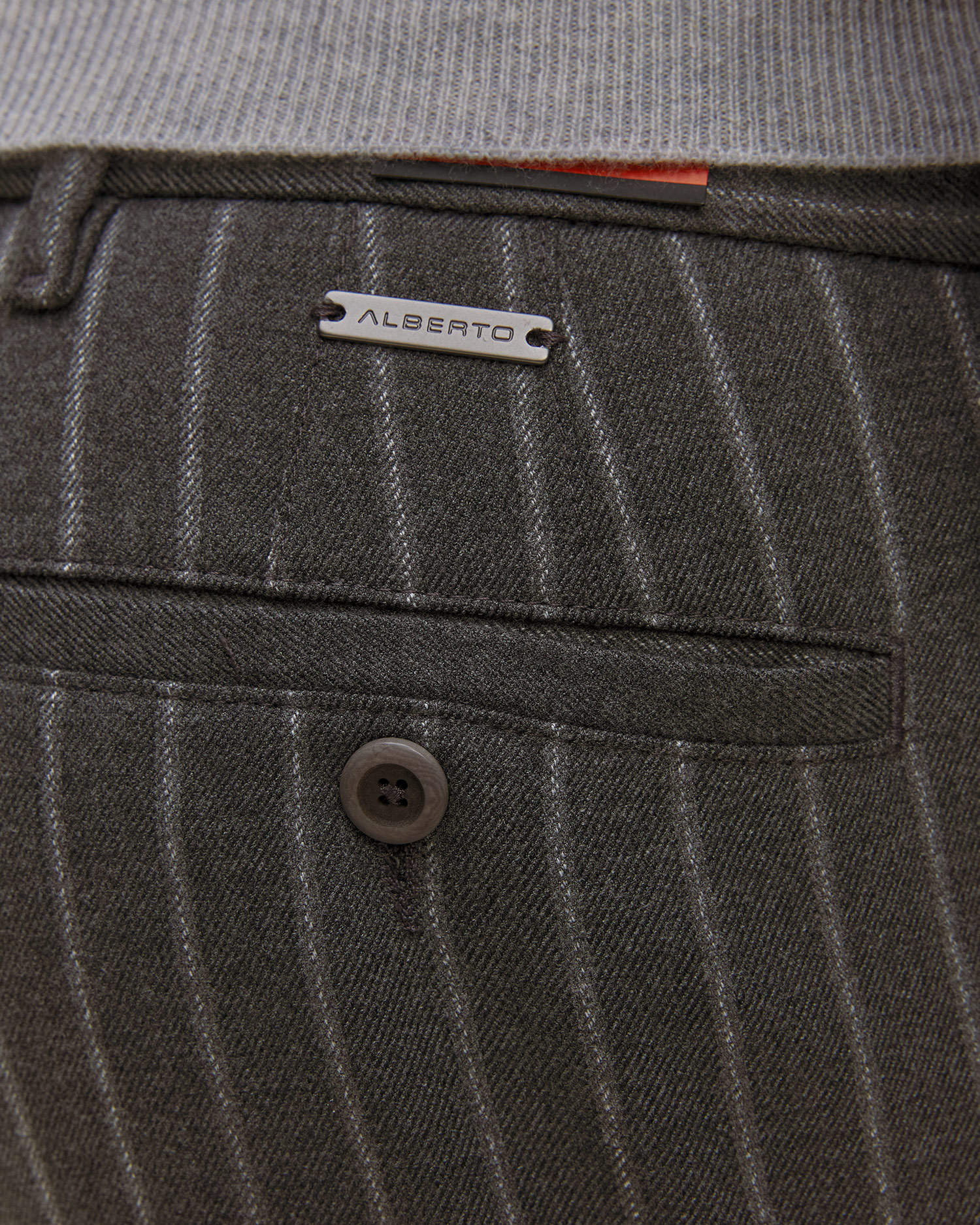 Pantalon pour hommes Alberto LOU-J-GU - Flannel Stripe