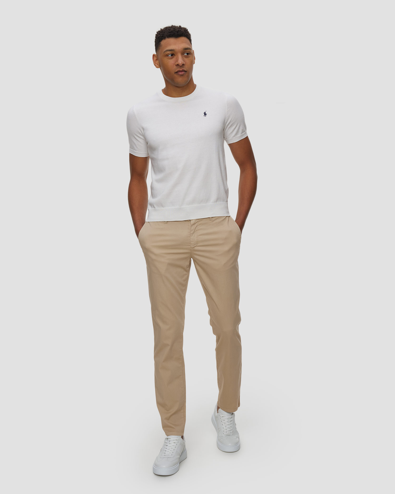 Spodnie chino bawełniane męskie Alberto Lou-Jgu - Light Cotton