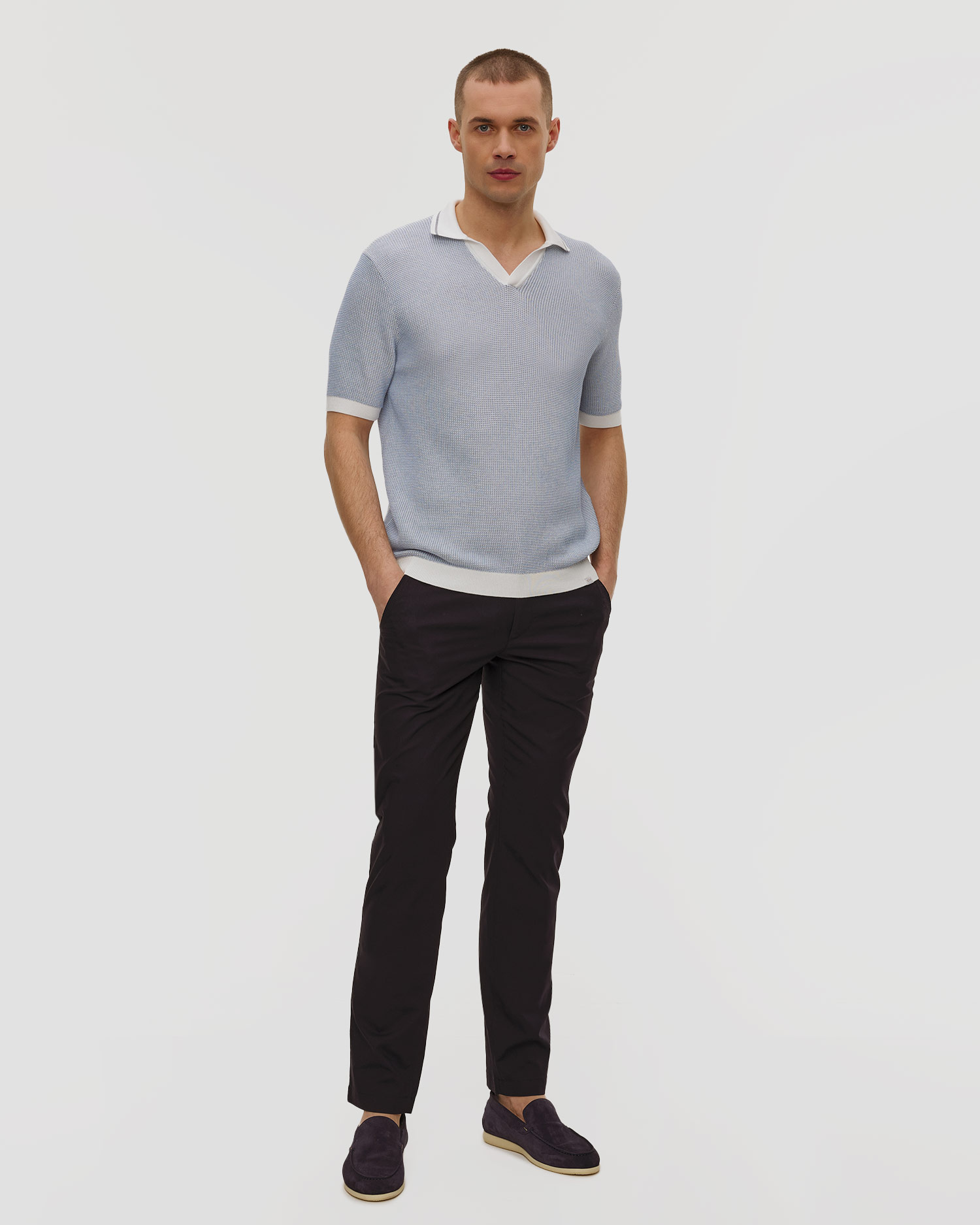 Men's trousers Alberto Lou - Ceramica Gabardine