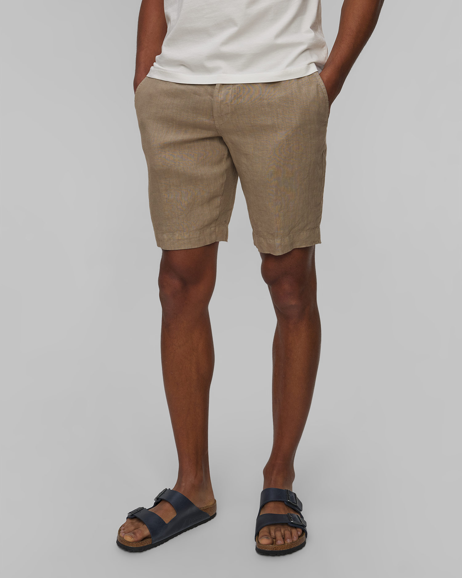 Alberto House-K - Pure Linen Leinenshorts für Herren