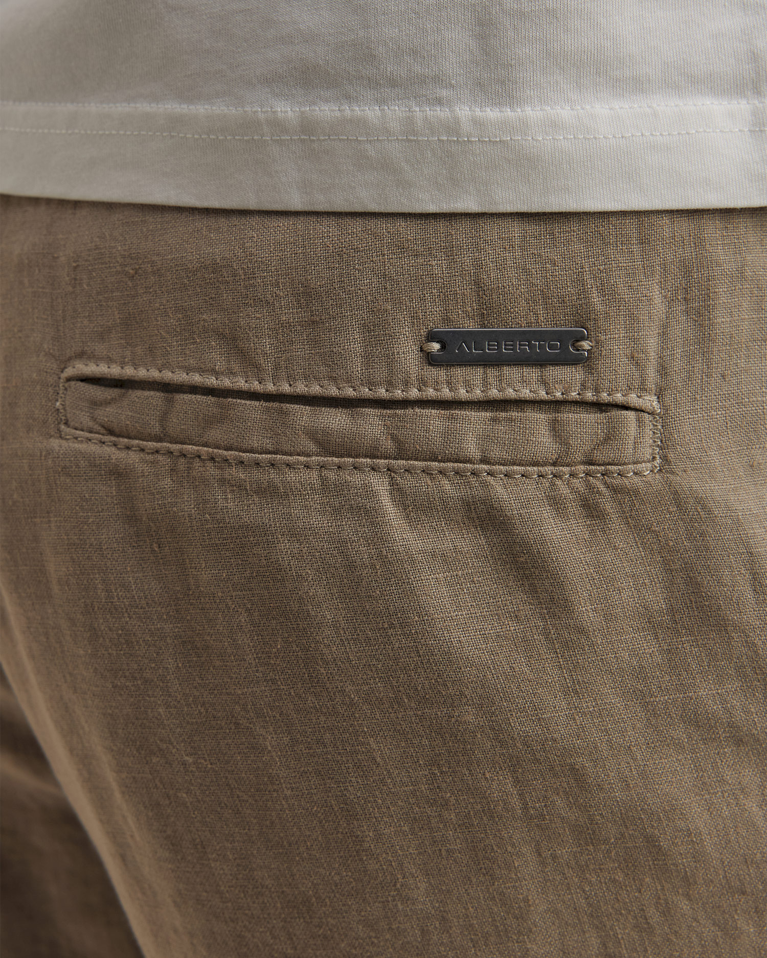 Alberto House-K - Pure Linen Leinenshorts für Herren