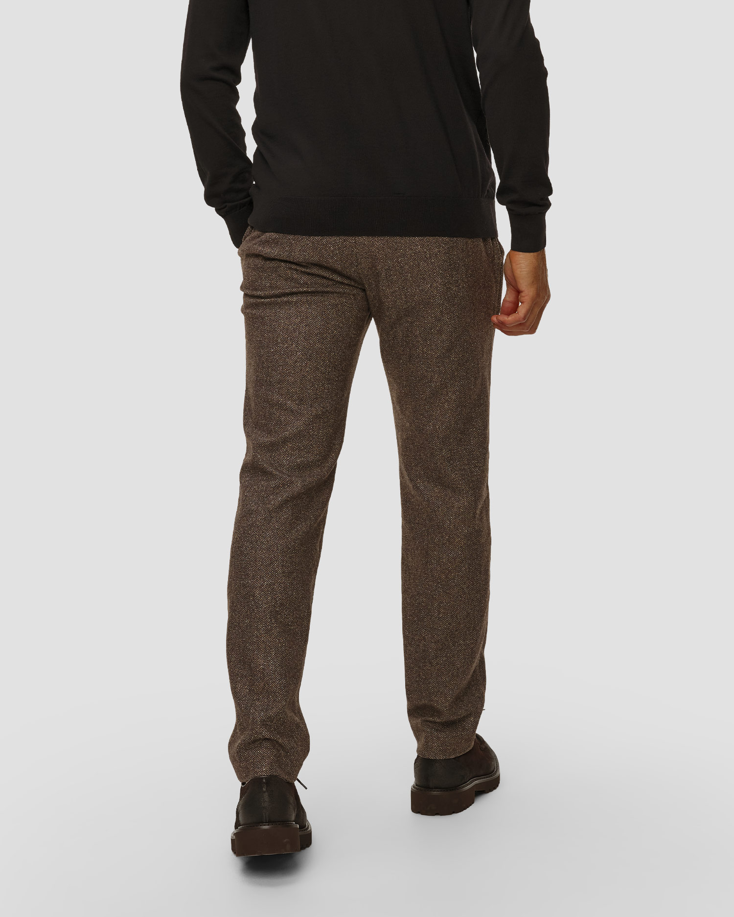 Men's wool trousers Alberto LOU-J-PL - Wool Herringbone