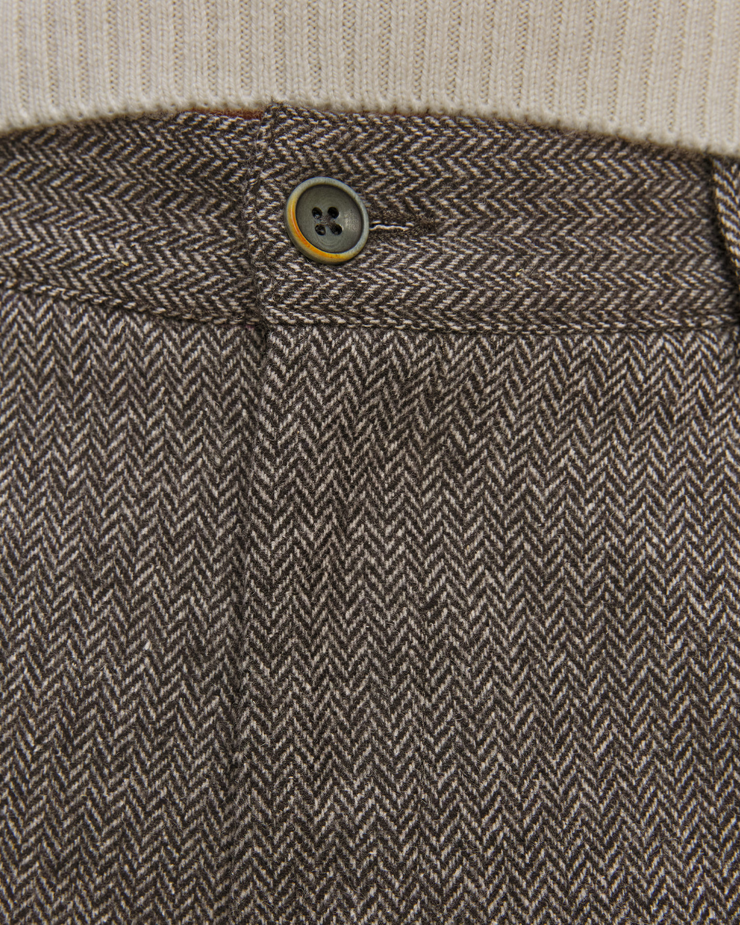 Men's wool trousers Alberto LOU-J-PL - Wool Herringbone