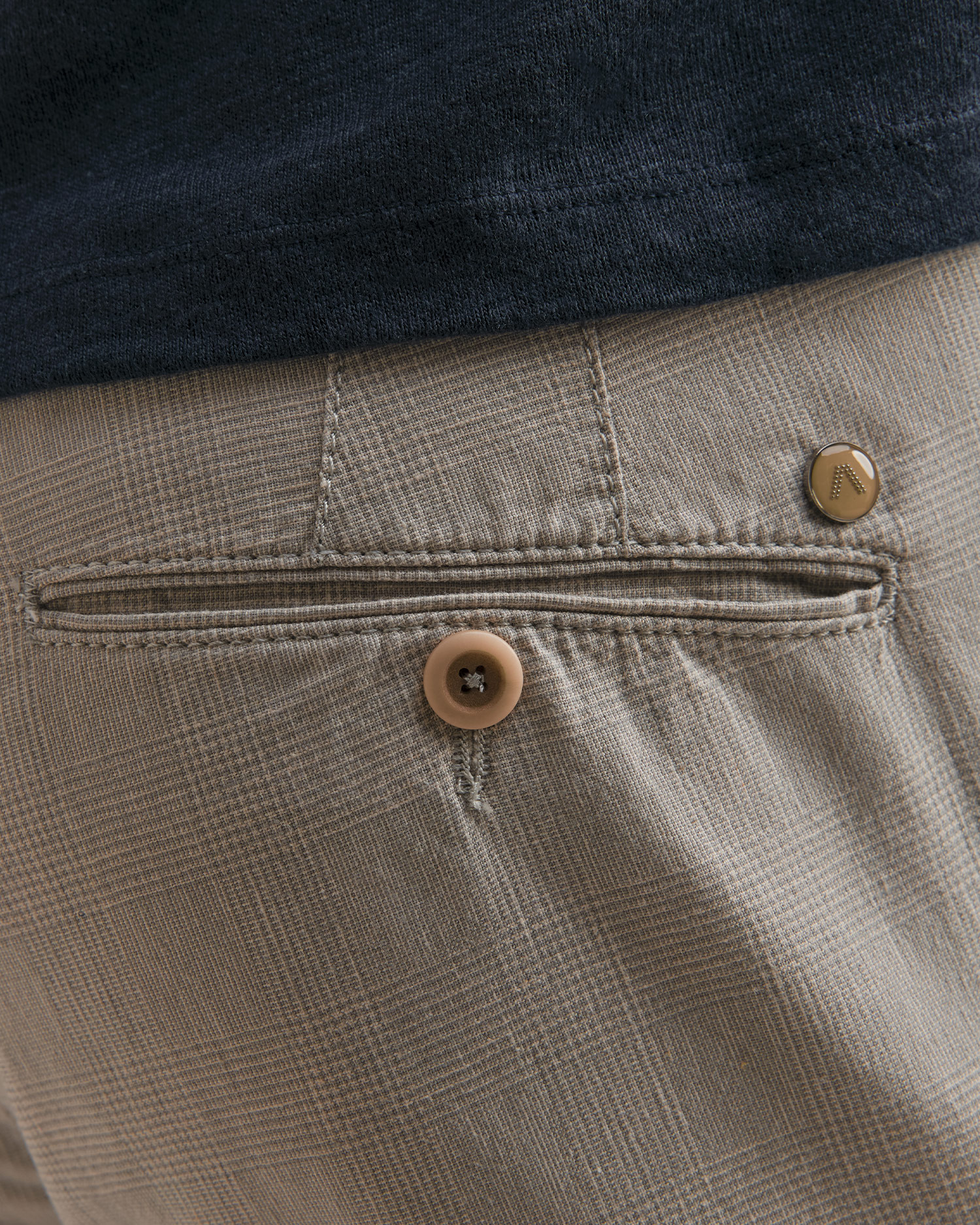 Pantalon en lin pour hommes Alberto Rob - Glencheck
