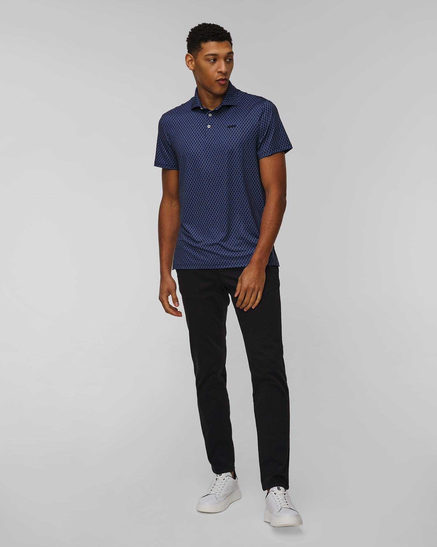 Pantaloni blu scuro da uomo Alberto Rob-Coloured Denim