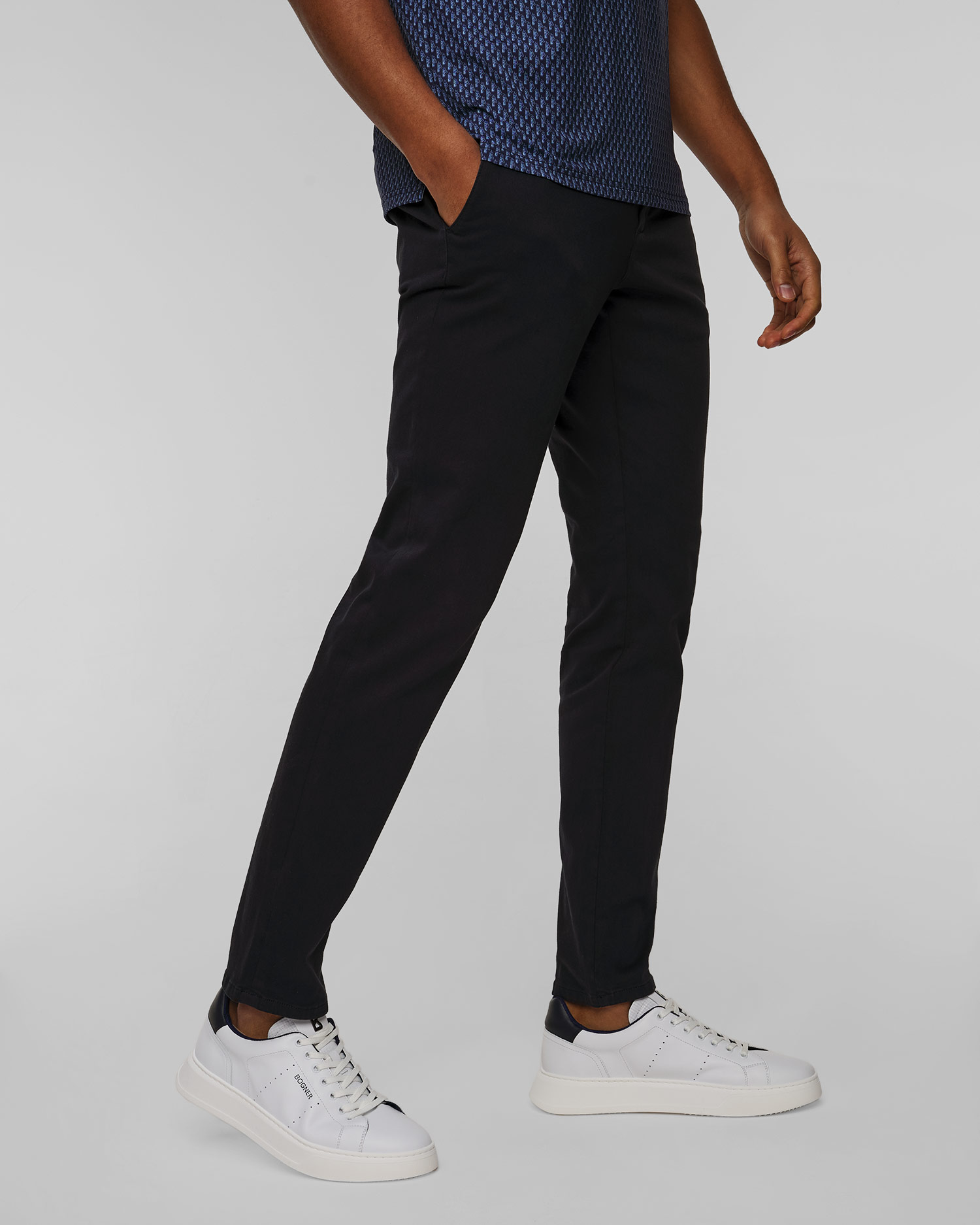 Pantalon bleu marine pour hommes Alberto Rob-Coloured Denim 