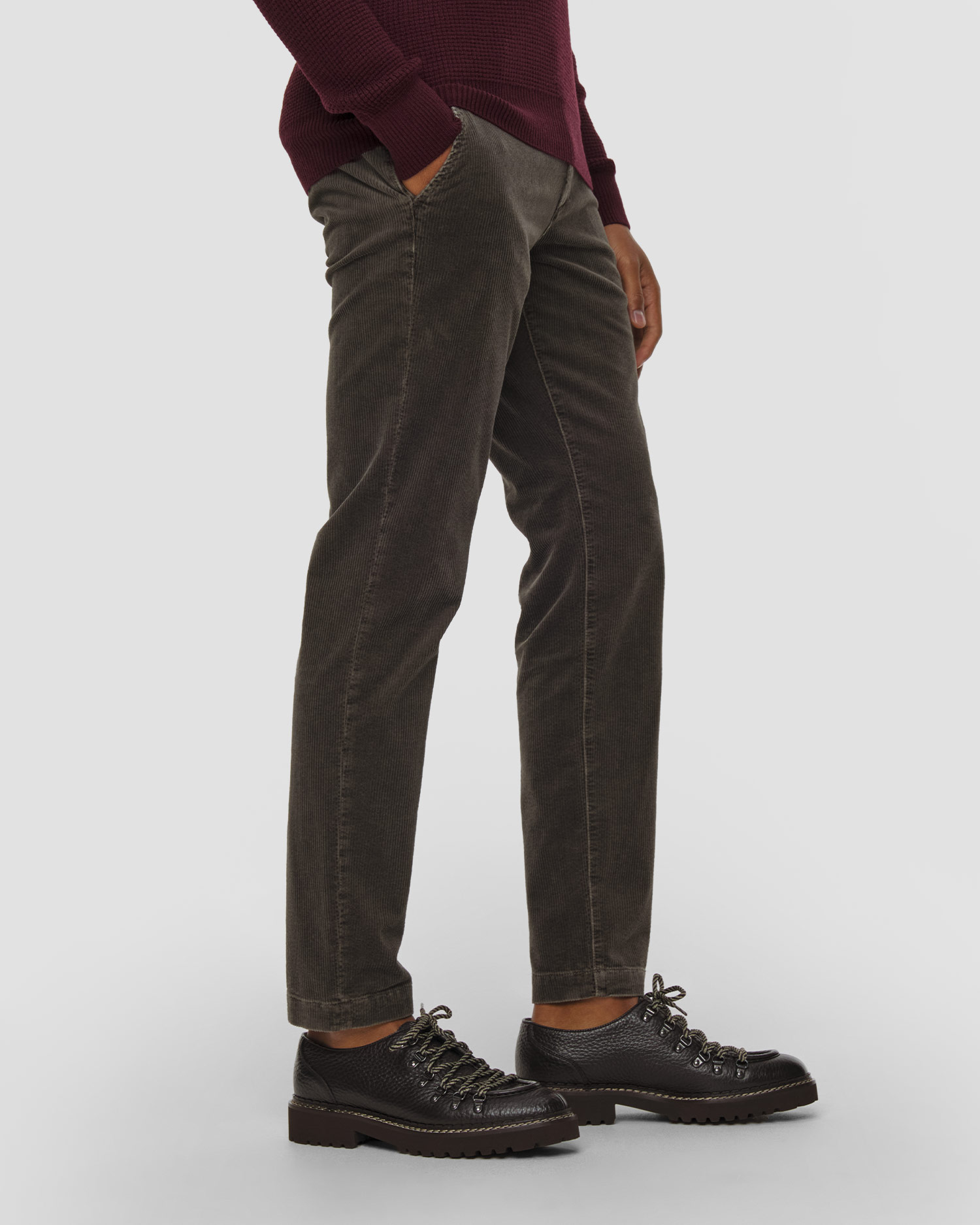 Pantaloni din corduroy pentru bărbați Alberto Lou -Kl - Dusty Corduroy