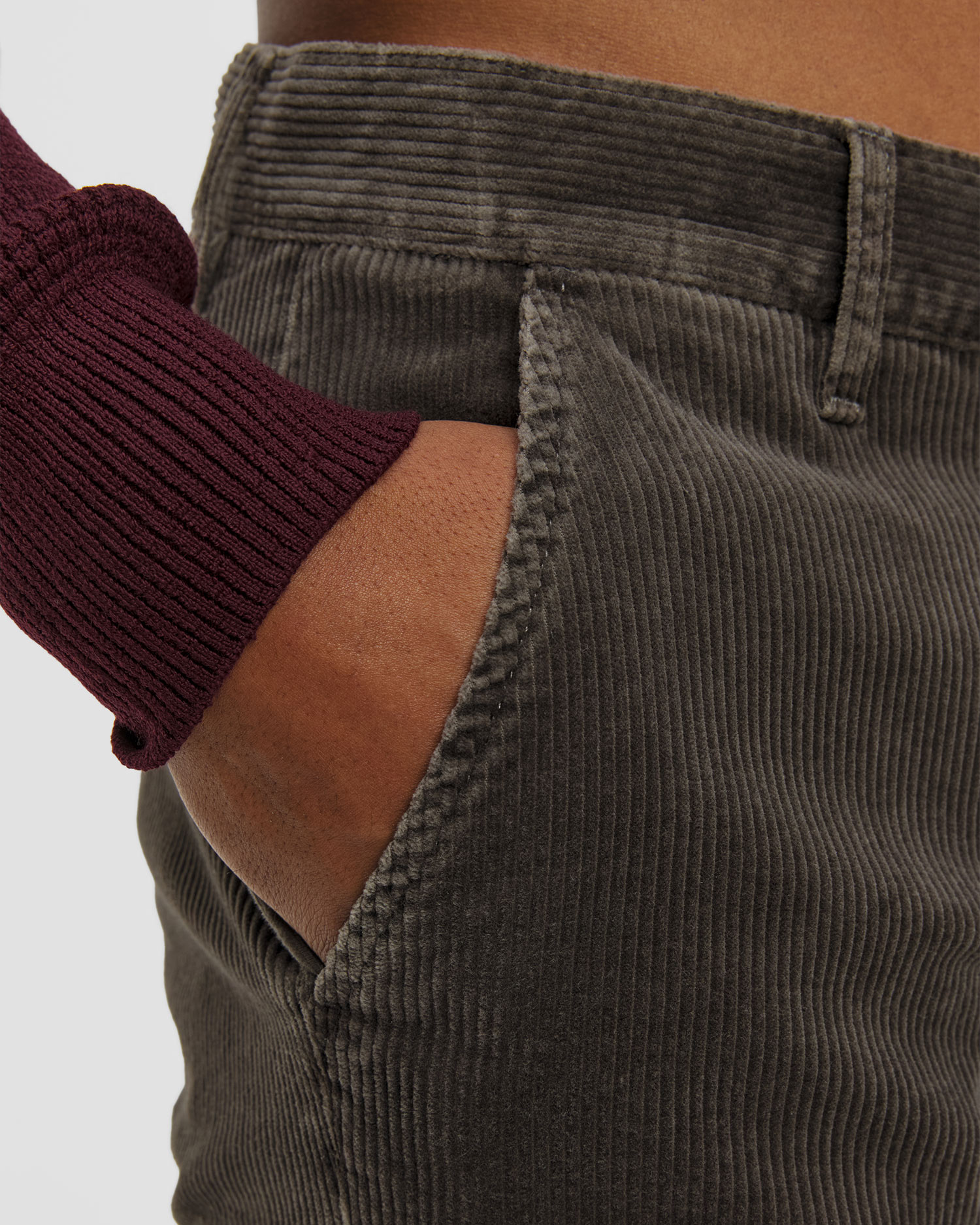 Pantaloni din corduroy pentru bărbați Alberto Lou -Kl - Dusty Corduroy