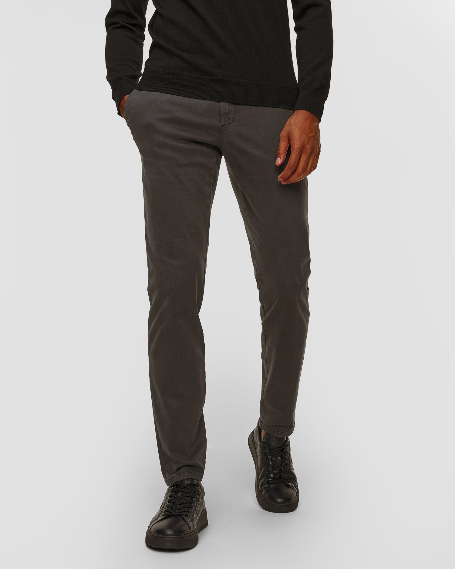 Pantaloni grigi da uomo Alberto ROB-JGU - Soft Tencel™