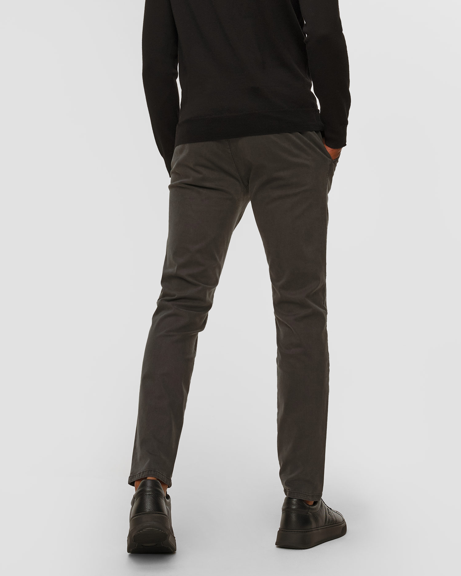 Pantaloni grigi da uomo Alberto ROB-JGU - Soft Tencel™