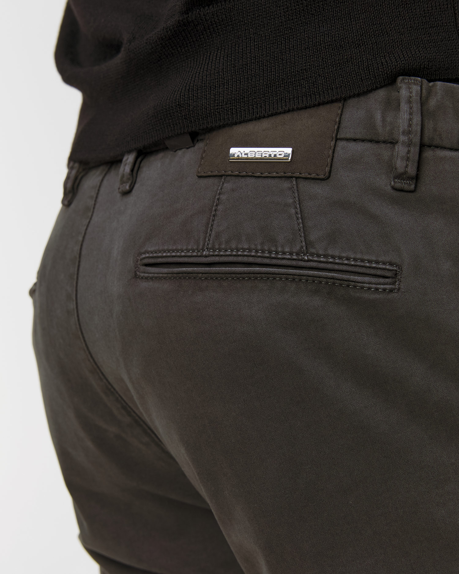 Pantaloni grigi da uomo Alberto ROB-JGU - Soft Tencel™