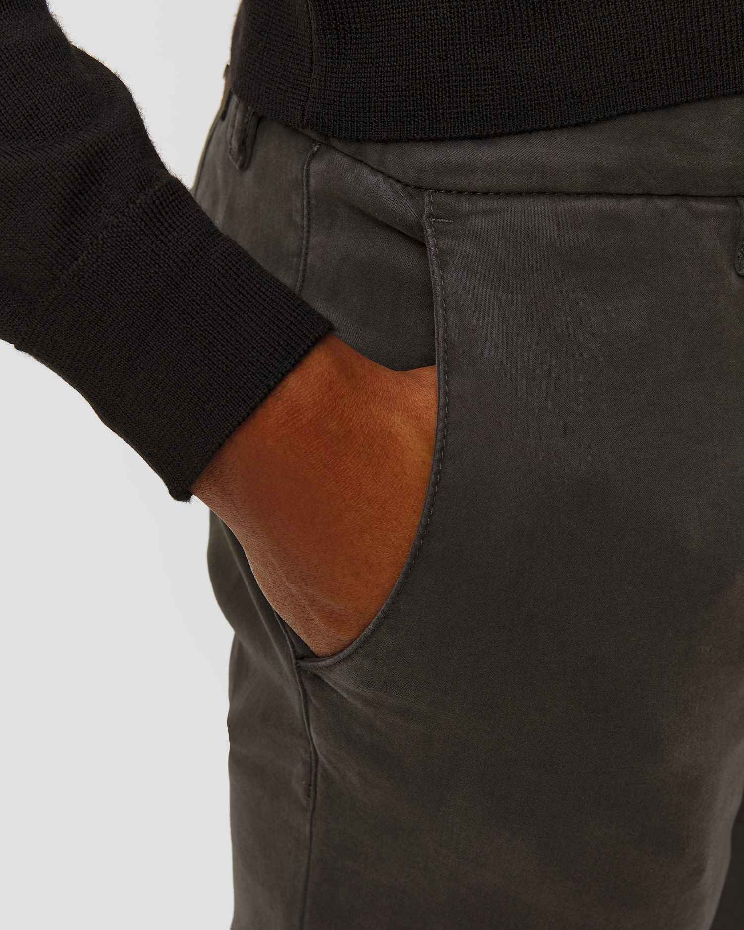 Pantaloni grigi da uomo Alberto ROB-JGU - Soft Tencel™