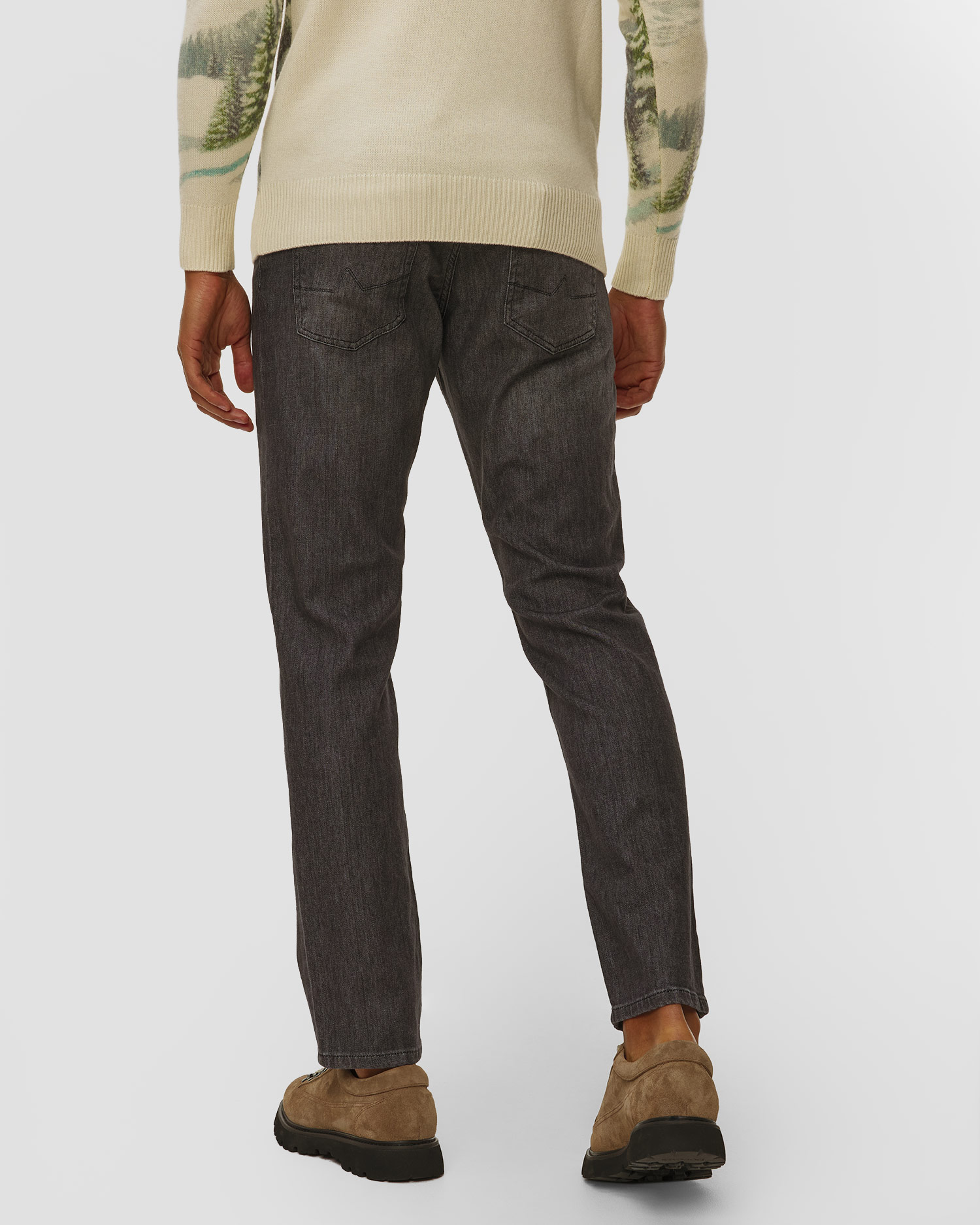 Men's trousers with cashmere Alberto Pipe Cashmere Denim