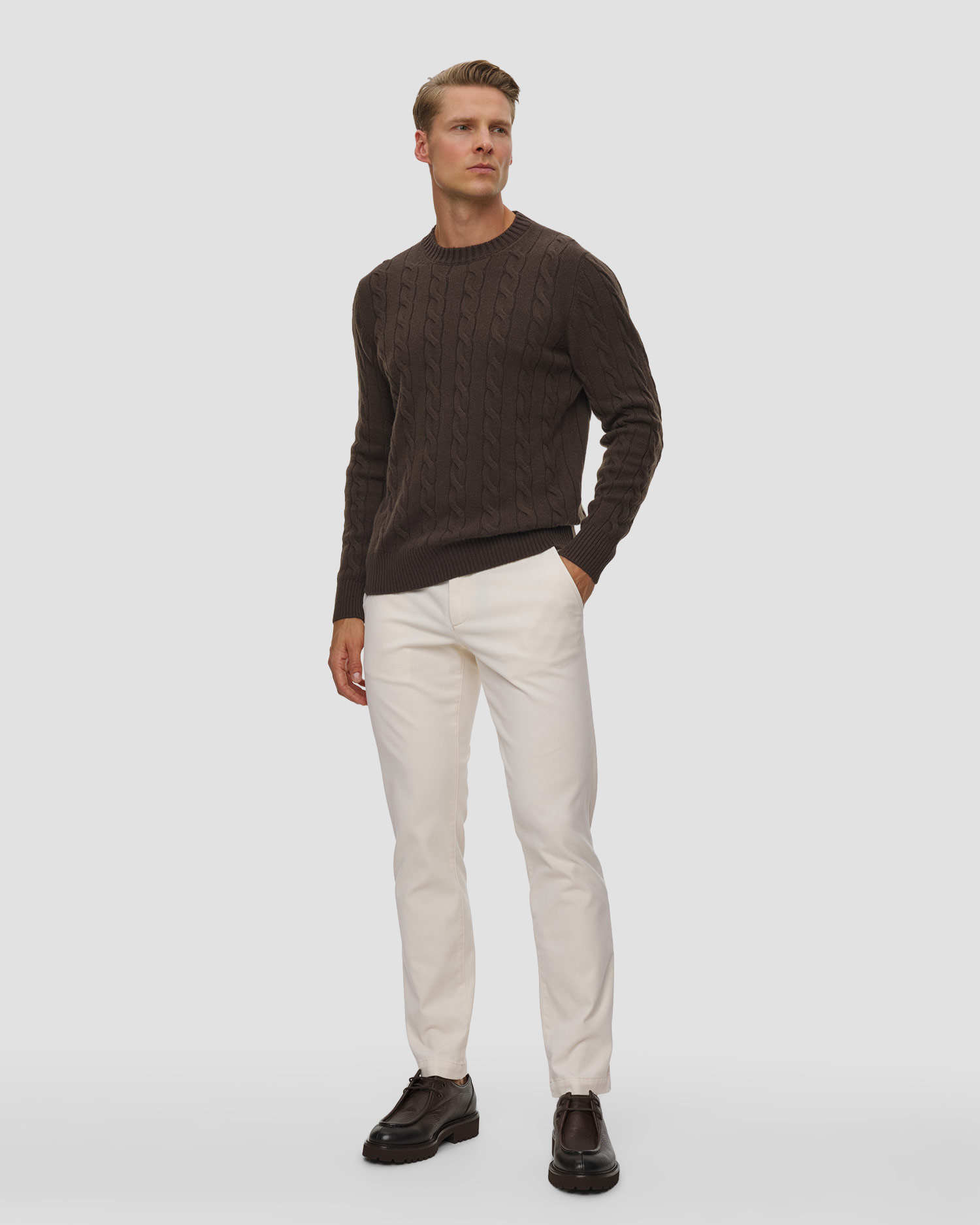 Alberto Lou -Kl- Diamond Brushed Cotton Herren-Chinohose