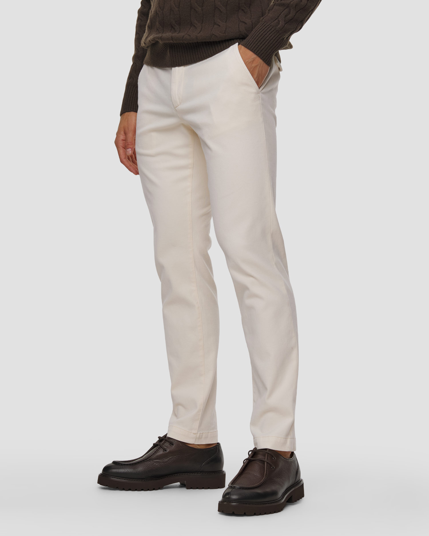 Alberto Lou -Kl- Diamond Brushed Cotton Herren-Chinohose