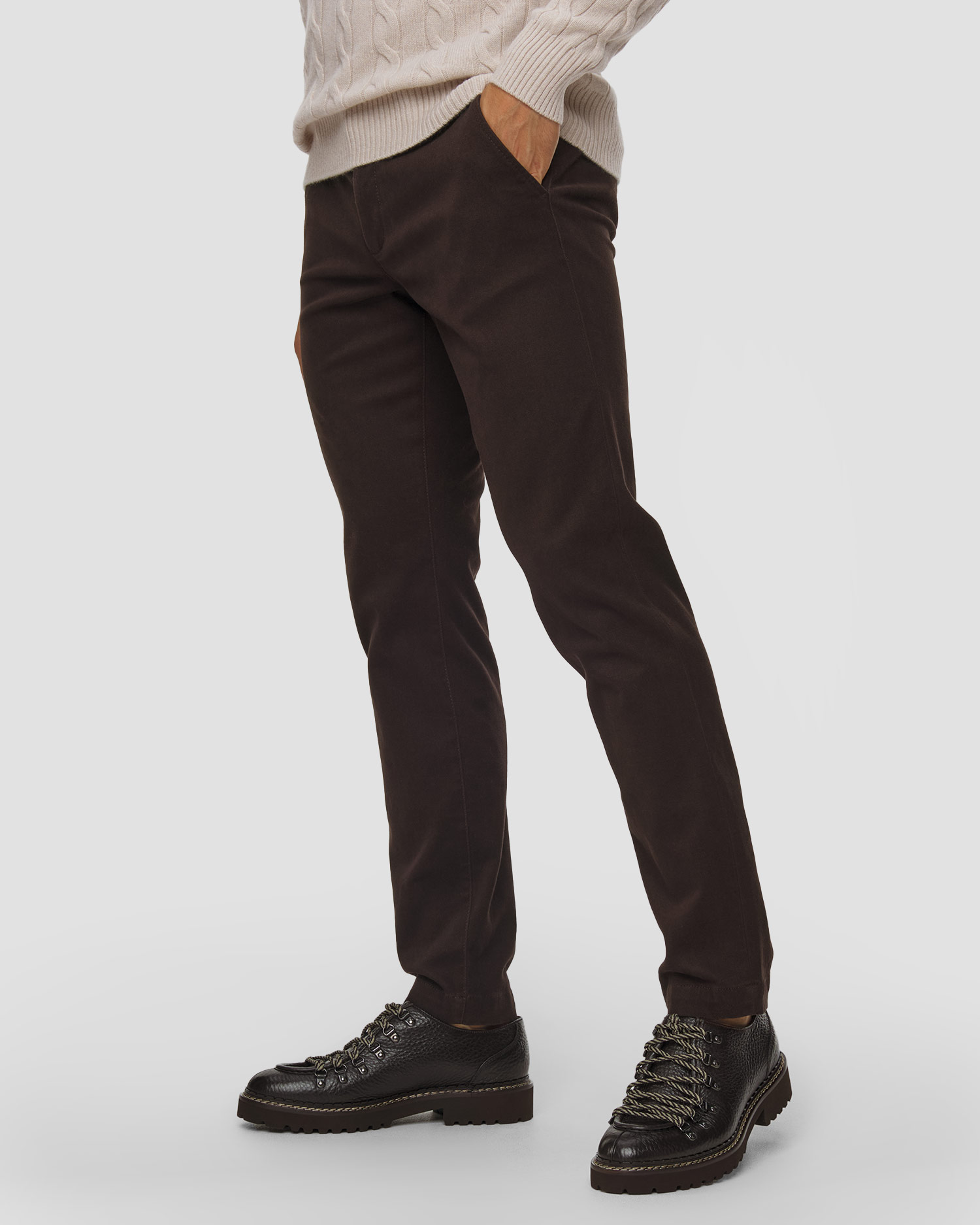 Alberto Lou -Kl- Diamond Brushed Cotton Herren-Chinohose