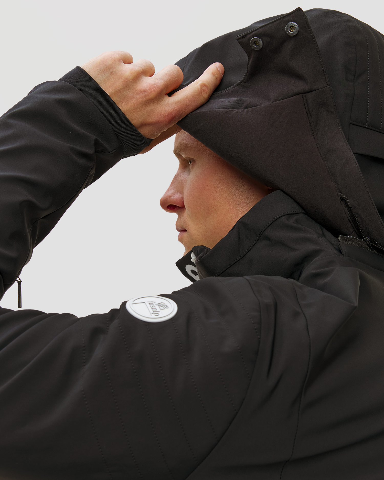 Czarna kurtka narciarska męska Fusalp Power III