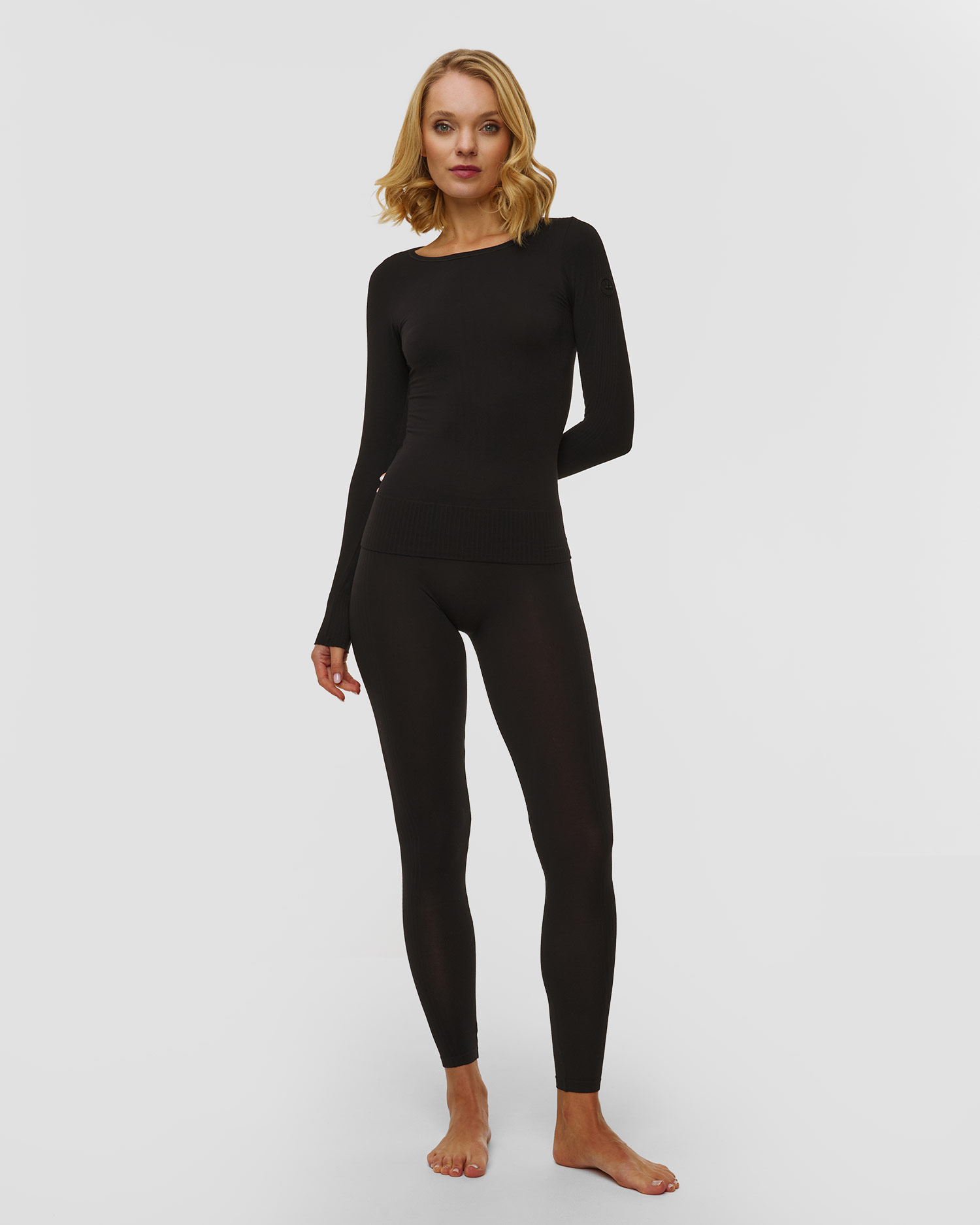 Longsleeve thermoactif noir pour femmes Fusalp Troop