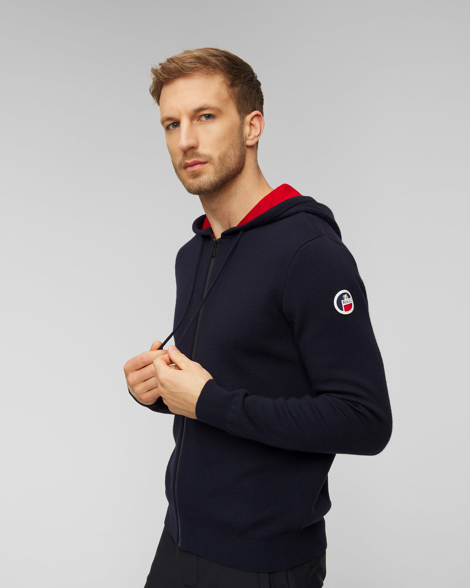 Maglione con apertura e cappuccio da uomo Fusalp Terence