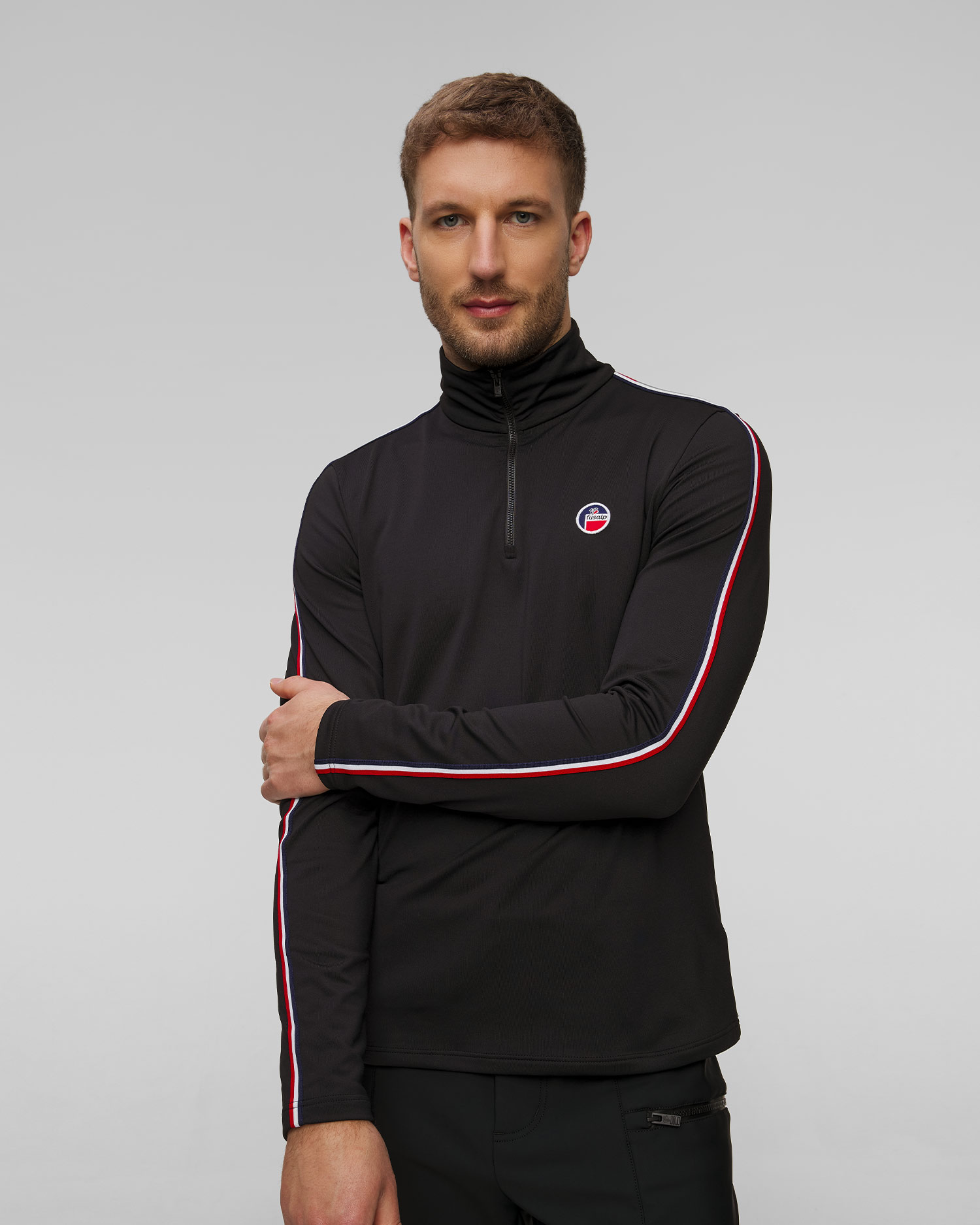 Golf narciarski z zamkiem męski Fusalp Mario III czarny