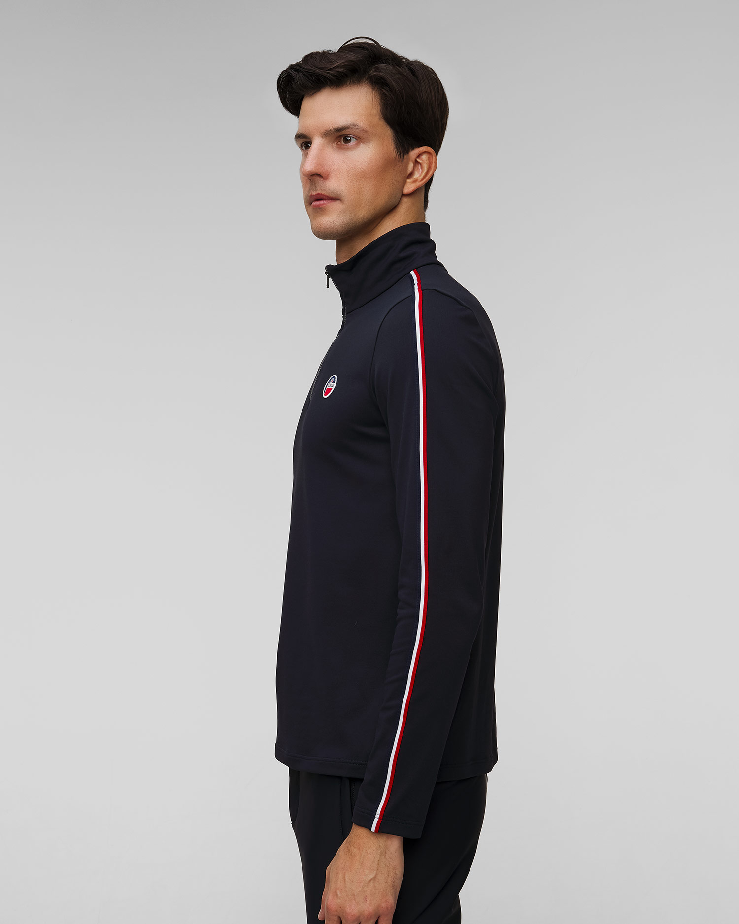 Golf narciarski z zamkiem męski Fusalp Mario III granatowy