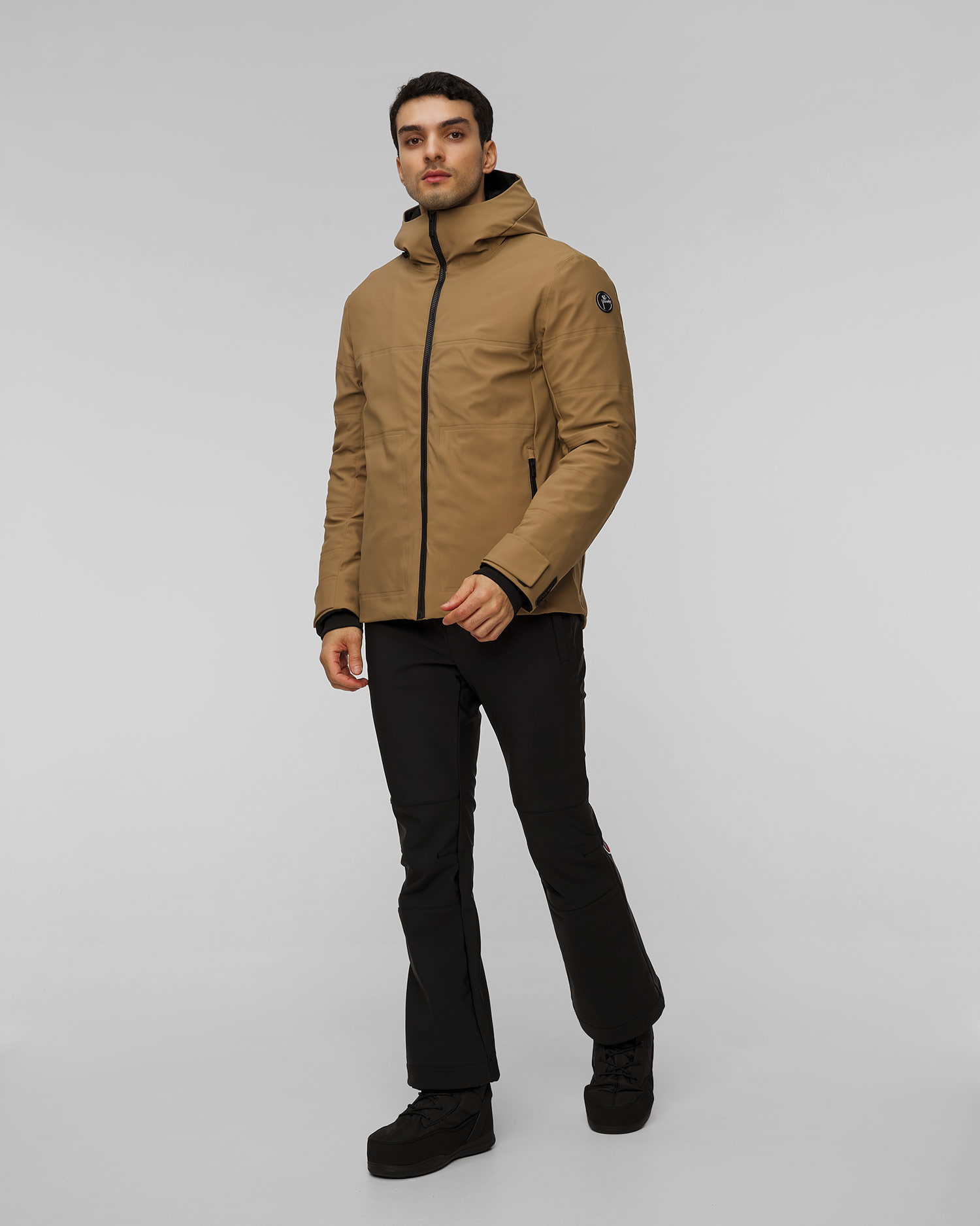 Men's ski jacket Fusalp Yohan, Color/Pattern: Beżowy