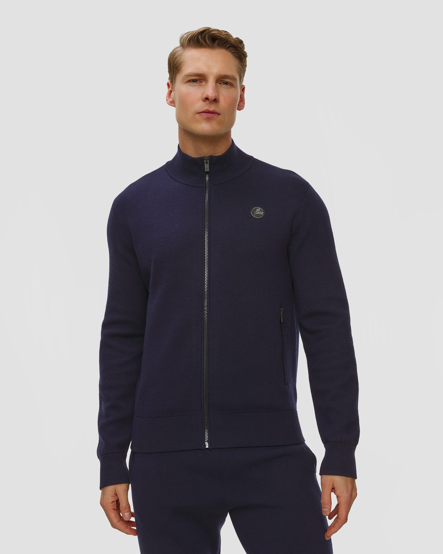 Men's woolen sweater Fusalp Mayeul, Color/Pattern: Czarny