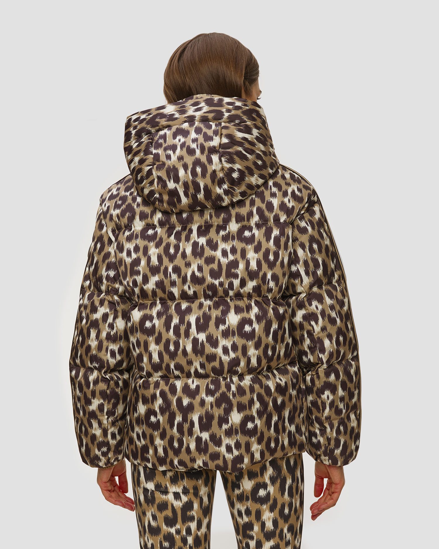 Dámská prošívaná bunda se zvířecím vzorem Fusalp Ada Leopard