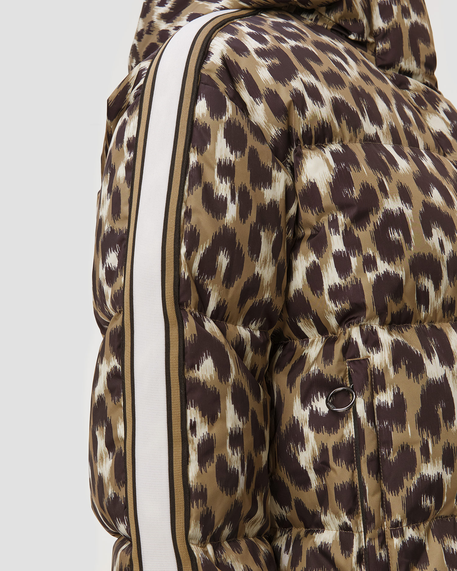 Dámská prošívaná bunda se zvířecím vzorem Fusalp Ada Leopard