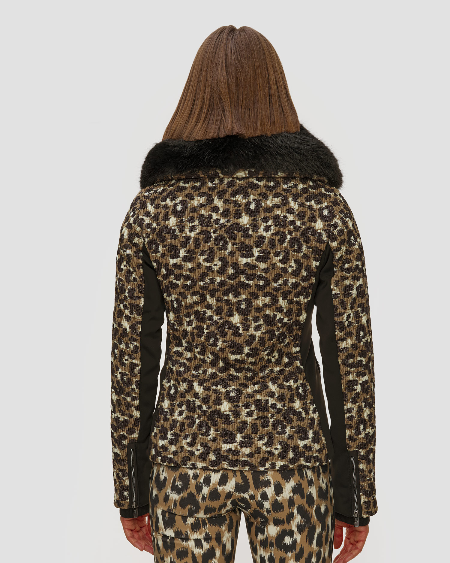 Kurtka narciarska damska Fusalp Montana Leopard