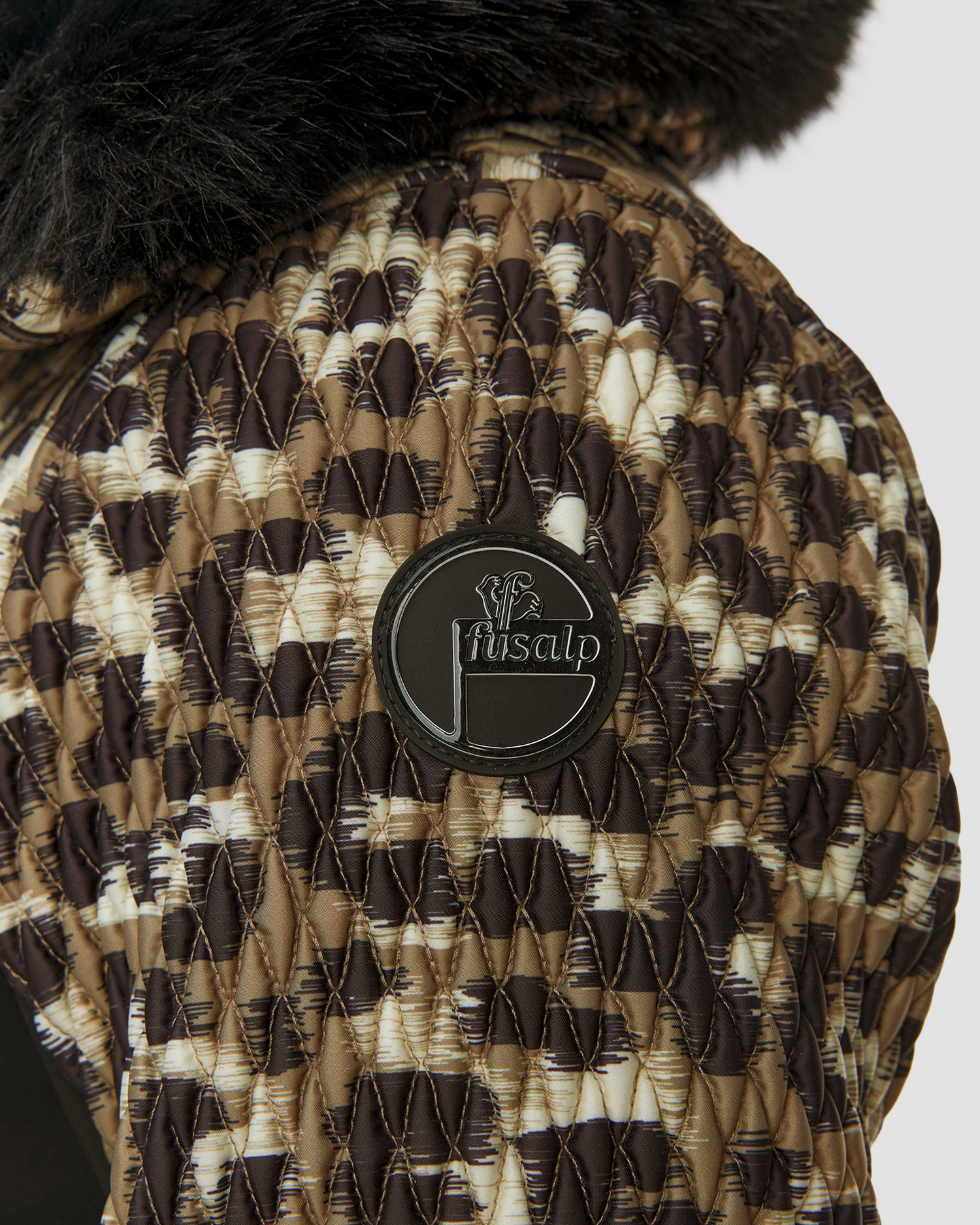 Kurtka narciarska damska Fusalp Montana Leopard