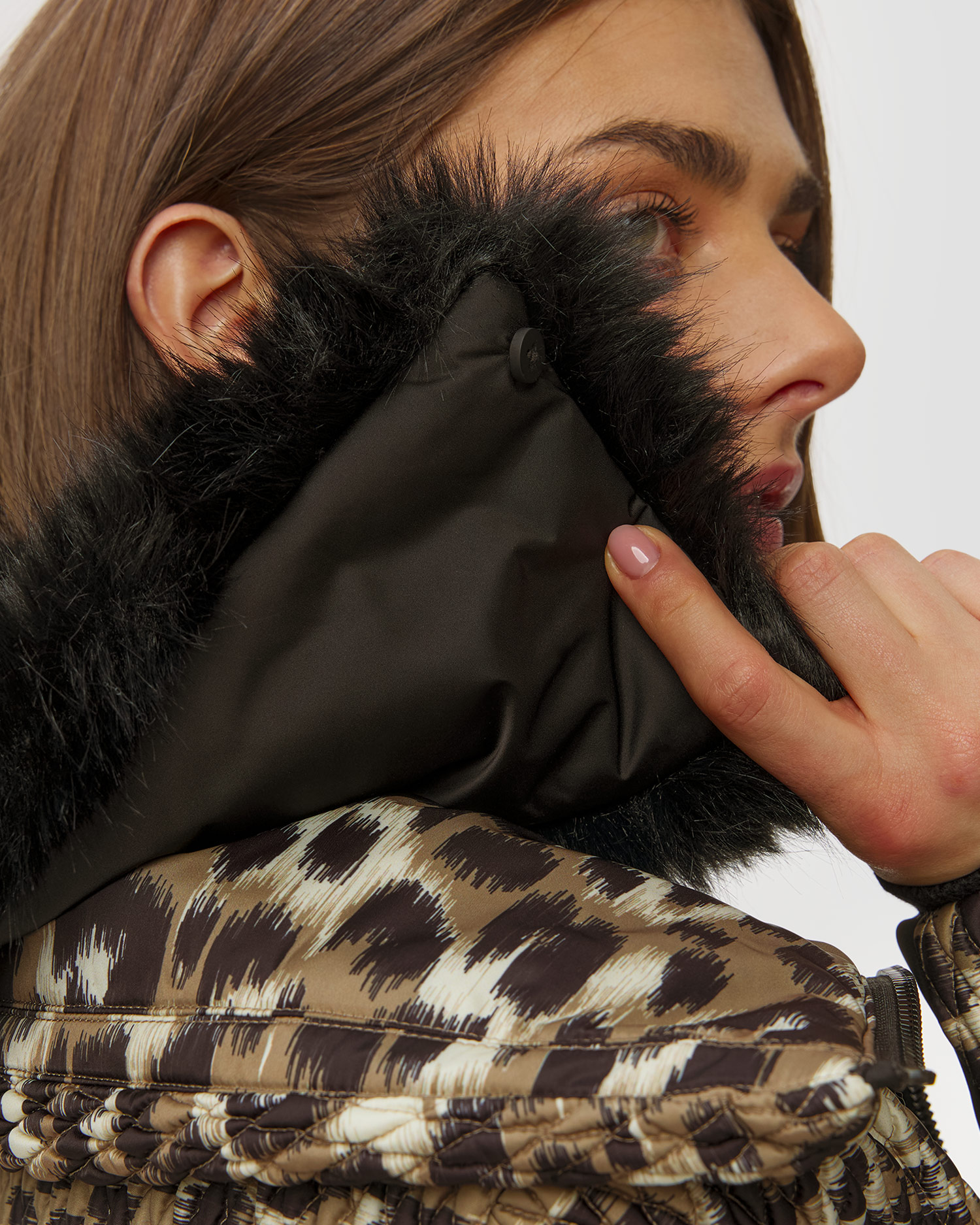 Kurtka narciarska damska Fusalp Montana Leopard