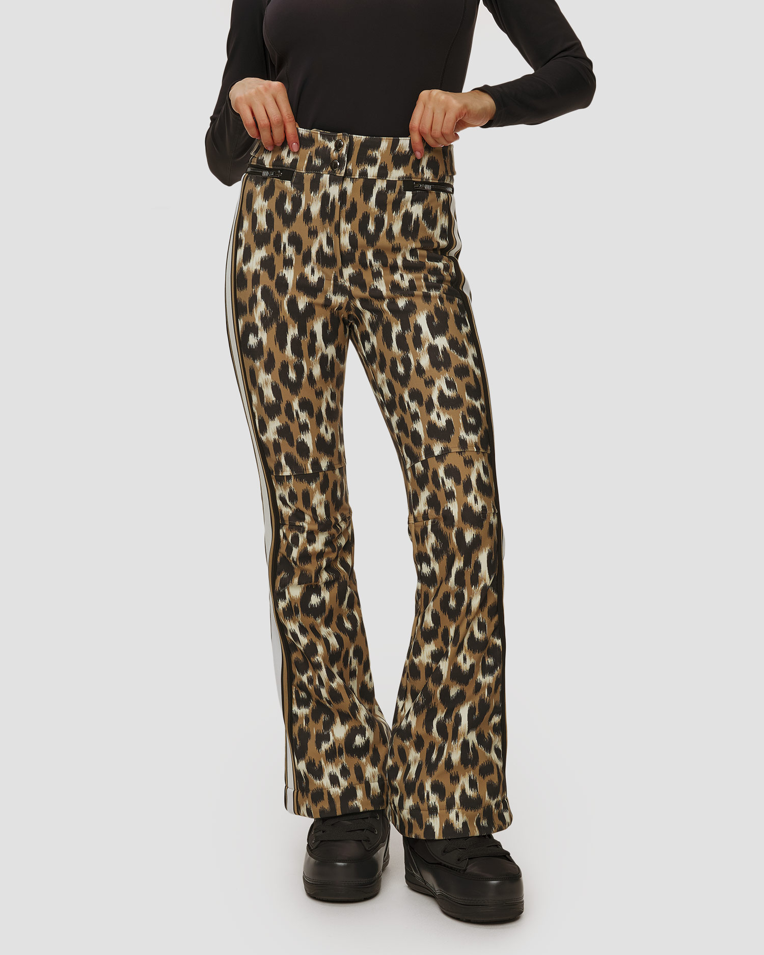 Spodnie narciarskie damskie Fusalp Elancia Leopard
