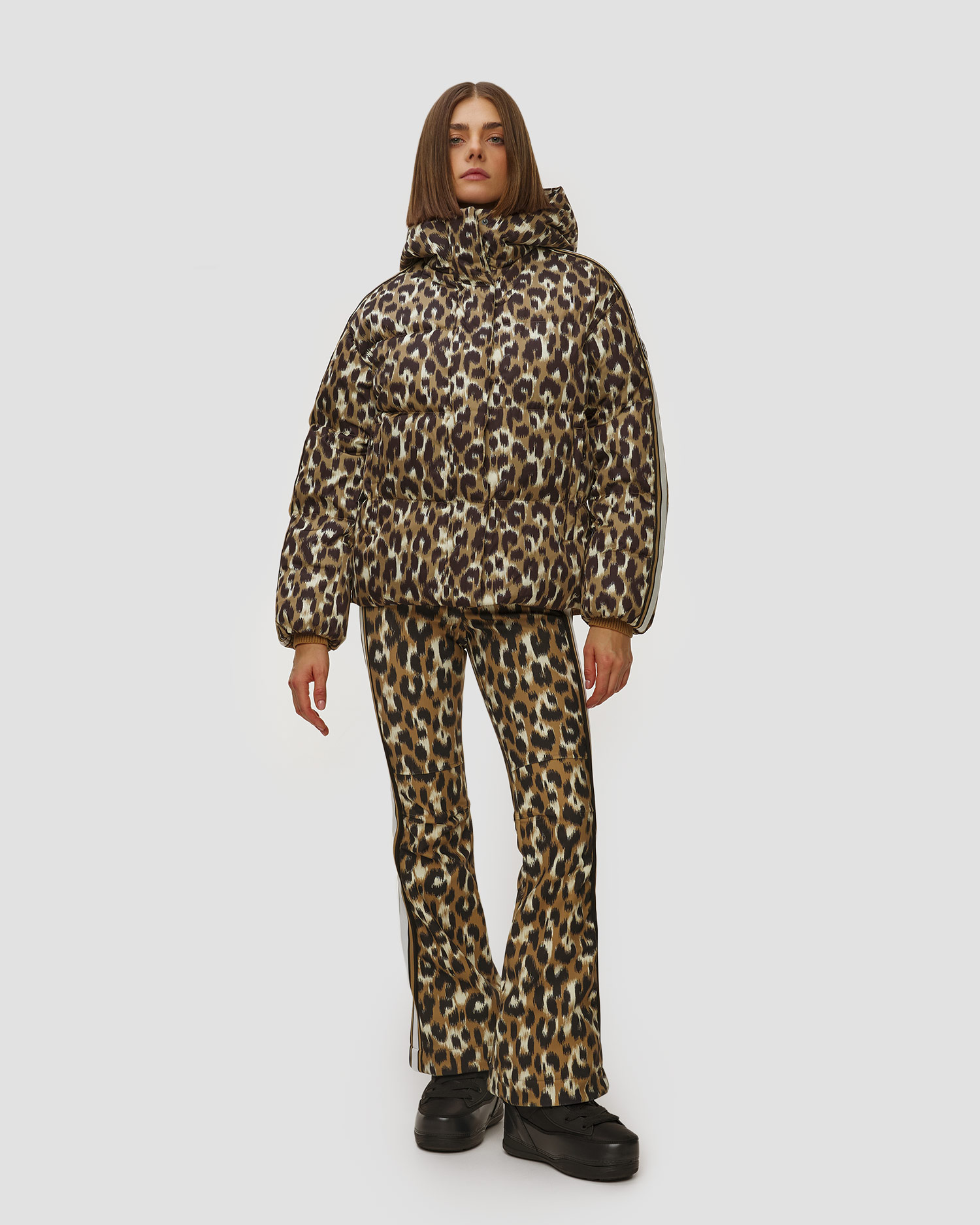 Spodnie narciarskie damskie Fusalp Elancia Leopard