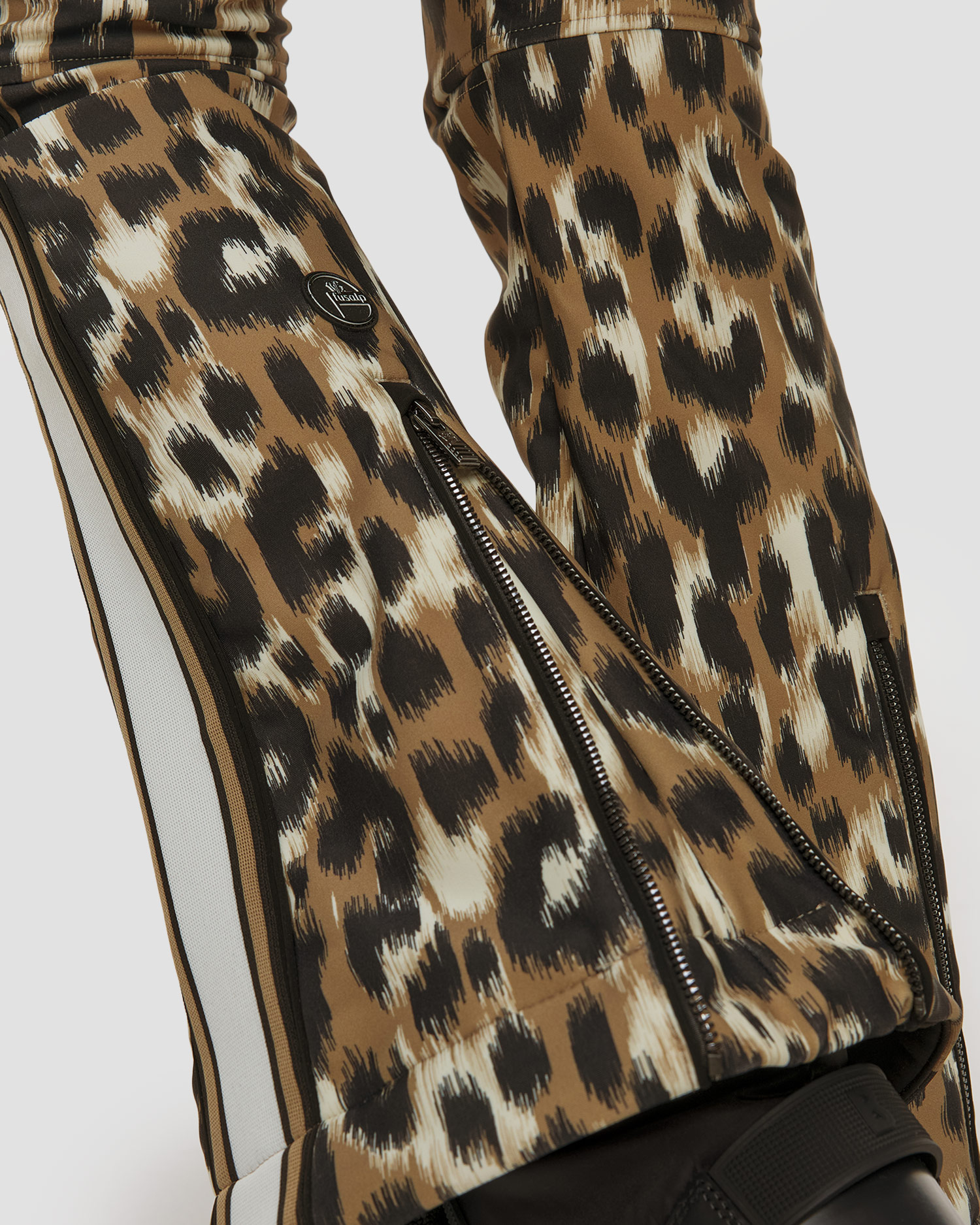 Spodnie narciarskie damskie Fusalp Elancia Leopard